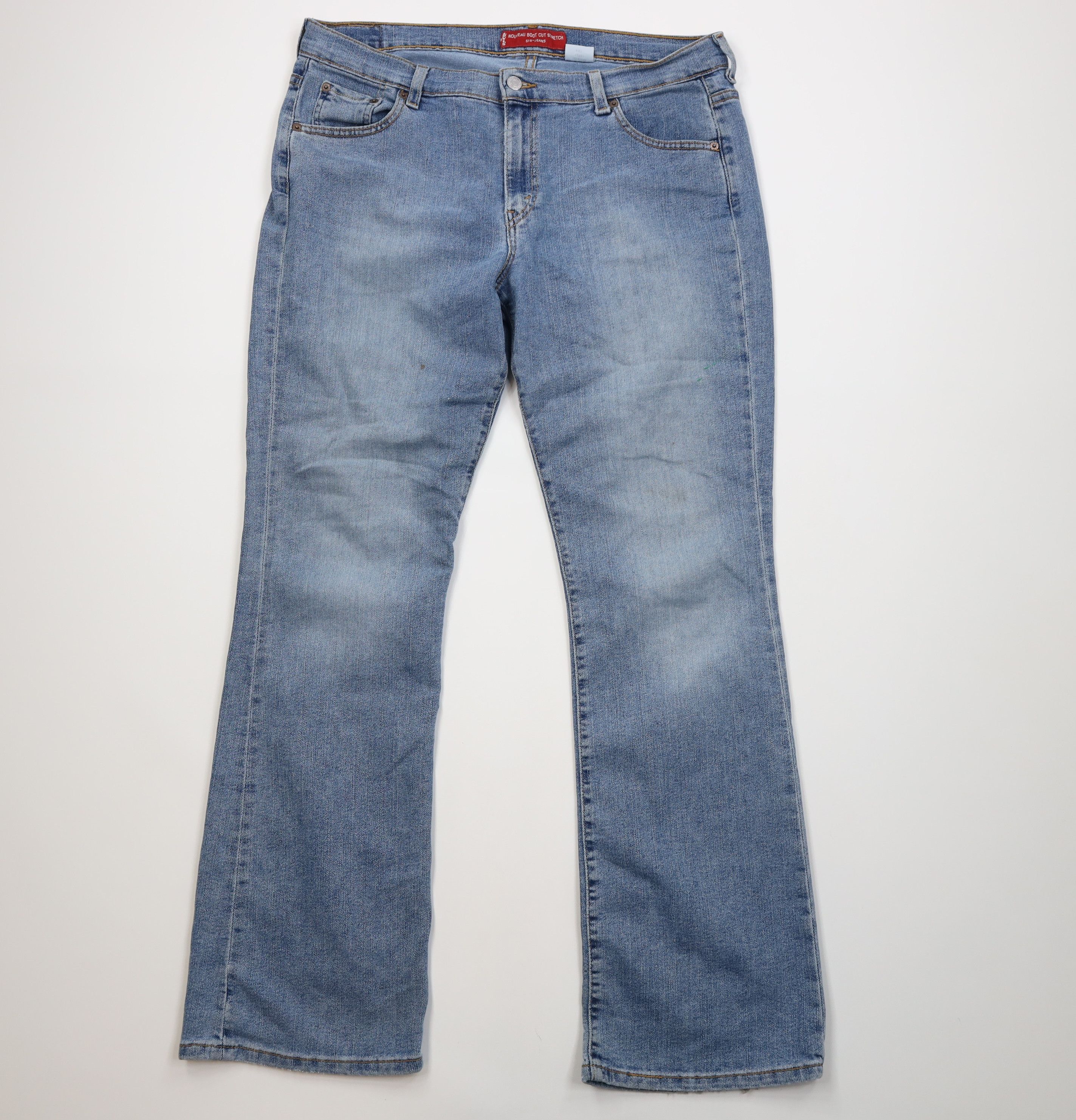 Levi's Vintage Y2K Levis 515 Bootcut Flared Denim Jeans Blue Size 38" / US 16 / IT 52 - 1 Thumbnail