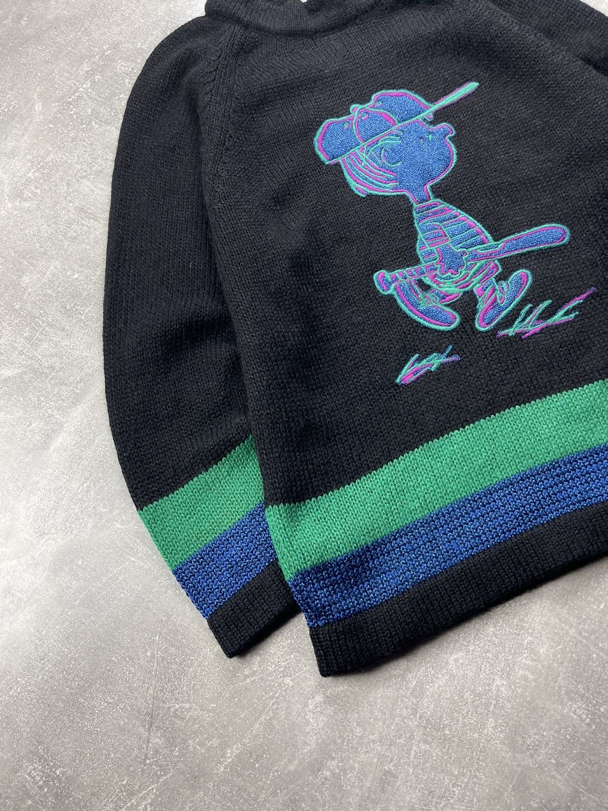 Iceberg Iceberg x Castelbajac Vintage Peanuts Knit Sweater Black Size M / US 6-8 / IT 42-44 - 3 Thumbnail