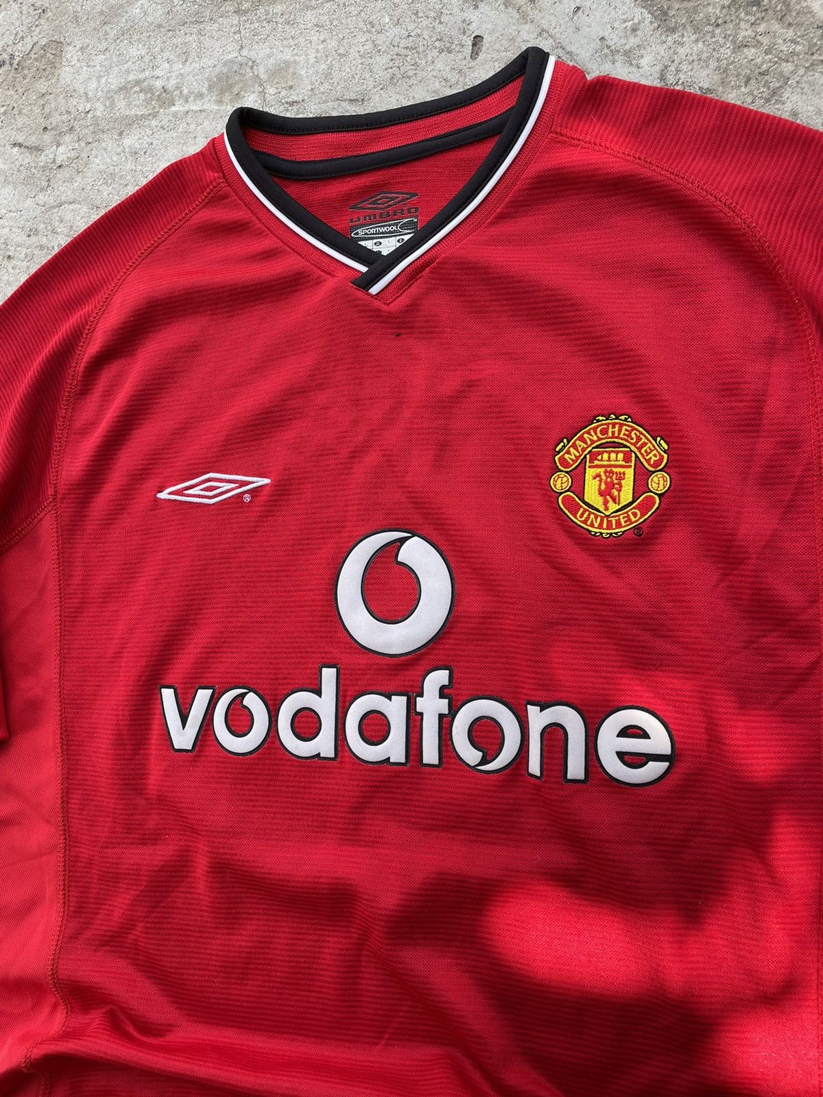 Umbro Manchester Y2K United Umbro 00s Soccer Jersey Blokecore ⚽️ Size US L / EU 52-54 / 3 - 3 Thumbnail