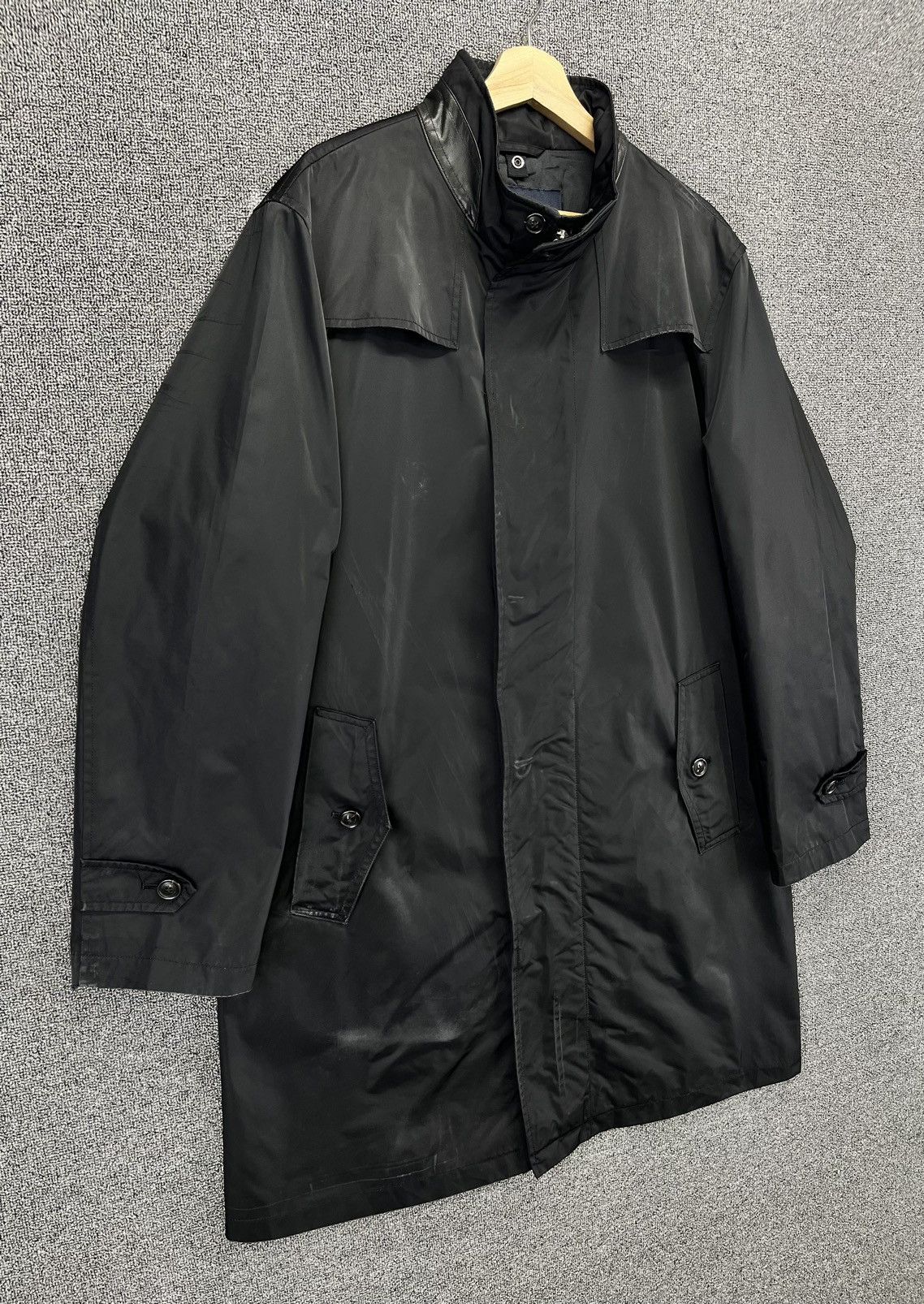 Burberry Vintage Burberry London Trashed Long Jacket Size US L / EU 52-54 / 3 - 2 Thumbnail