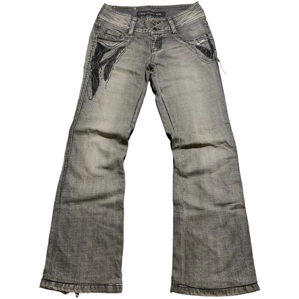 image of Archival Clothing Xix Flared Jeans in Grey, Men's (Size 30)