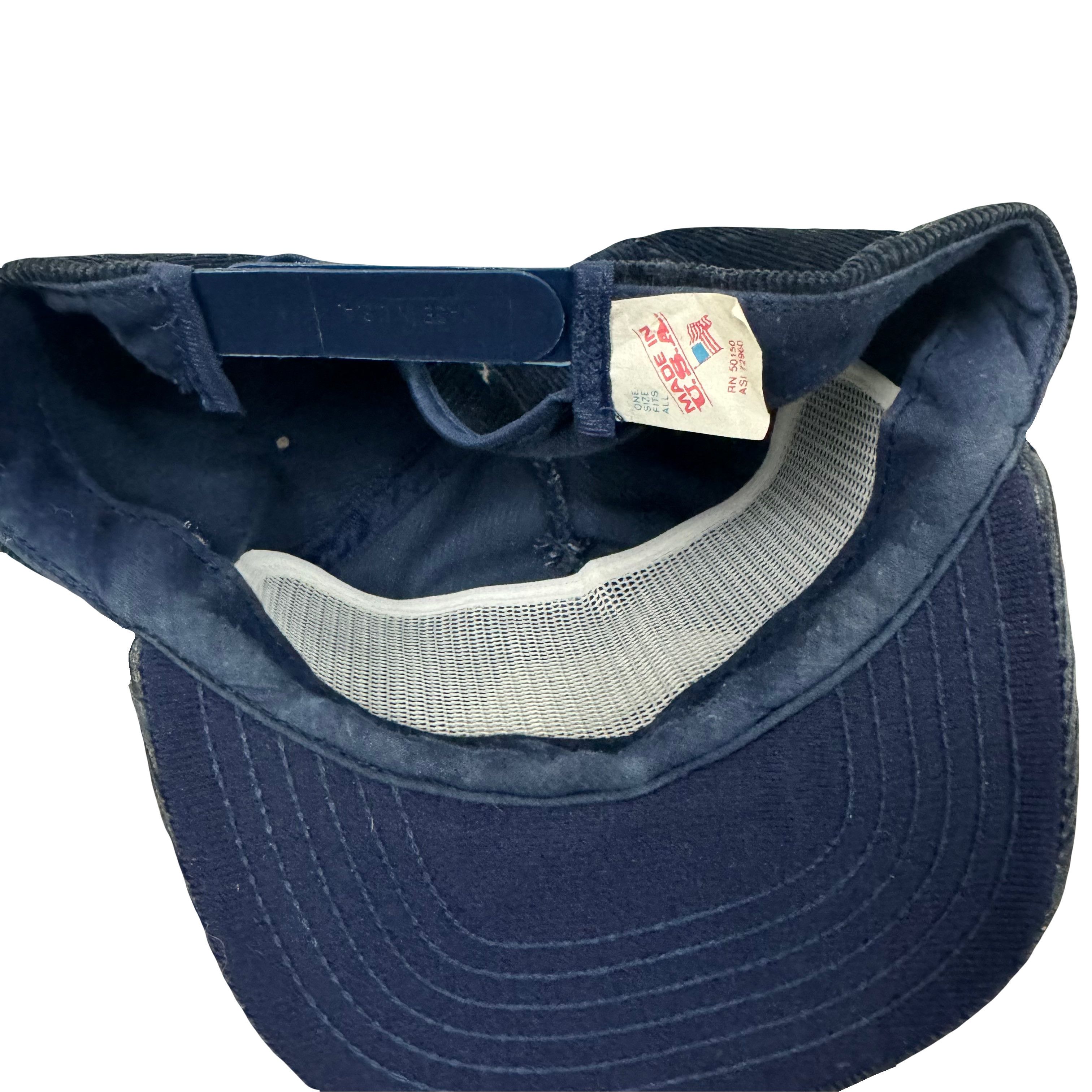 Mercedes-Benz × Vintage VTG 80s Mercedes Benz Logo Corduroy Rope Snapback Hat Size ONE SIZE - 2 Thumbnail
