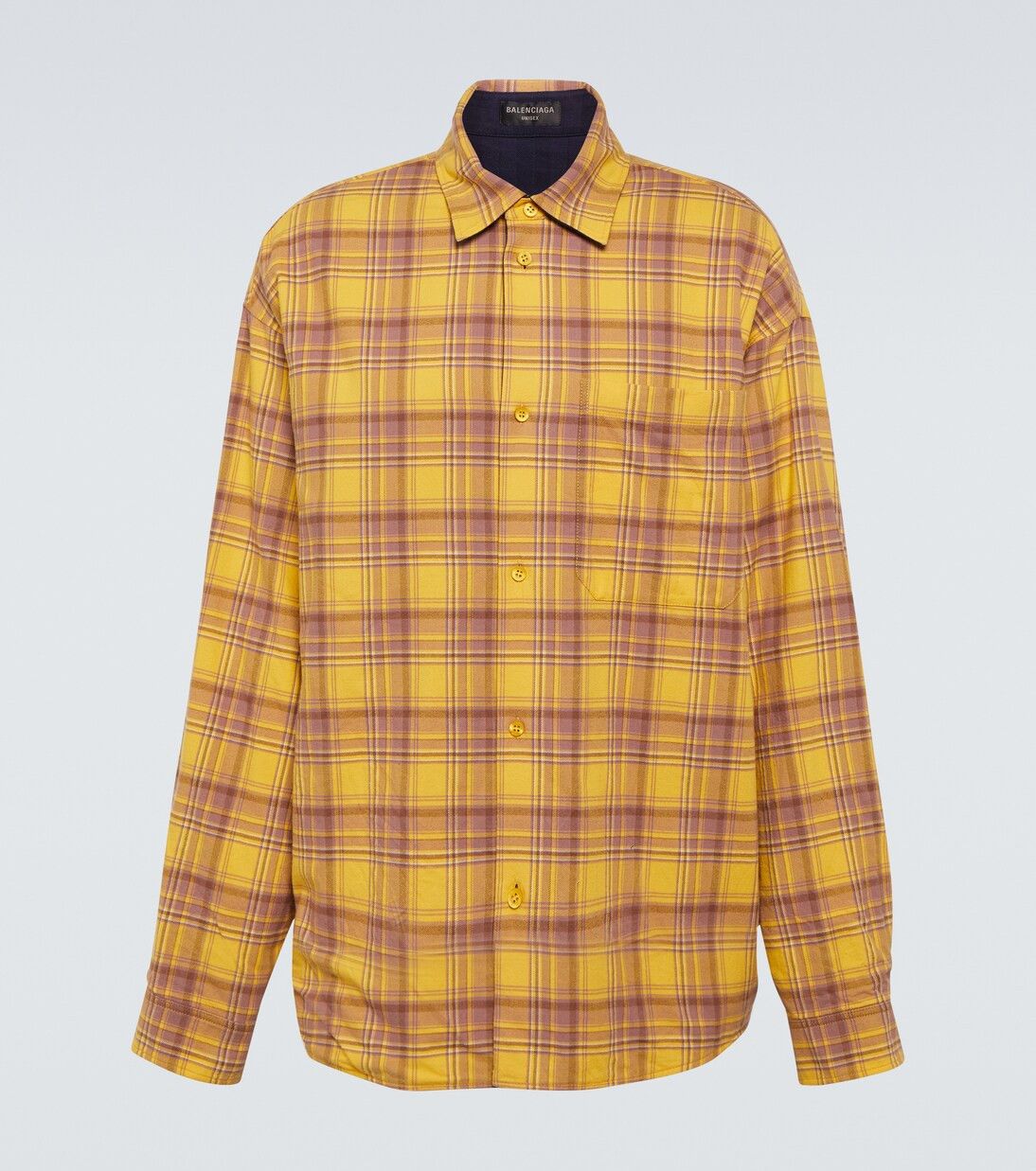 Balenciaga Reversible checked cotton shirt Size US XL / EU 56 / 4 - 1 Thumbnail