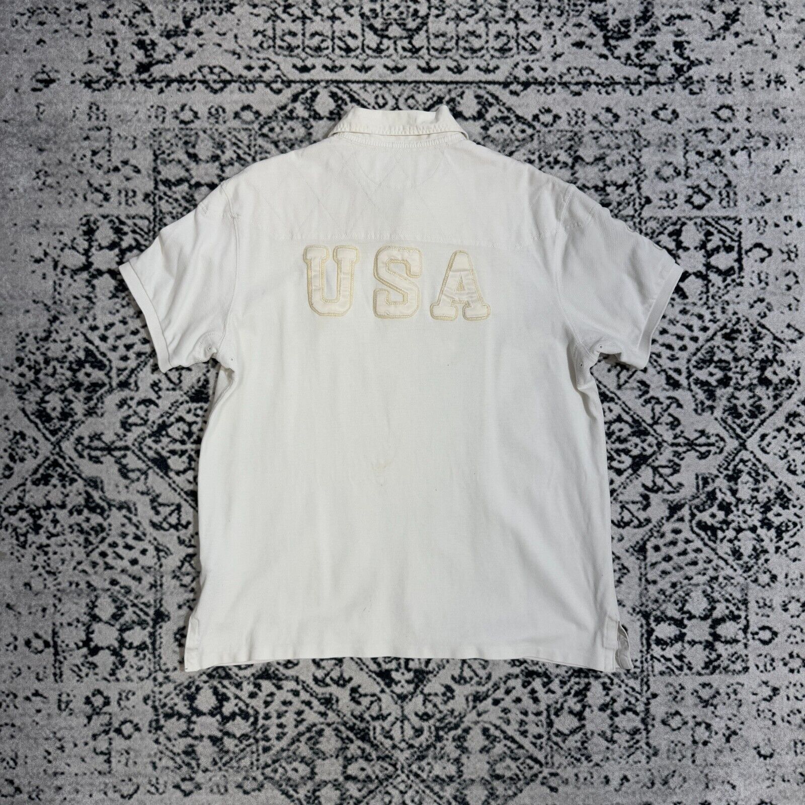 Ralph Lauren Vintage Ralph Lauren White Cotton Polo Shirt Size XL USA Size US XL / EU 56 / 4 - 10 Thumbnail