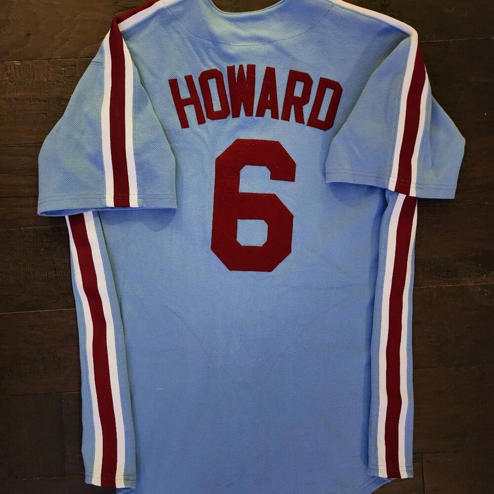 Majestic Ryan Howard #6 MLB Philadelphia Phillies blue jersey. Size L Size US L / EU 52-54 / 3 - 8 Thumbnail