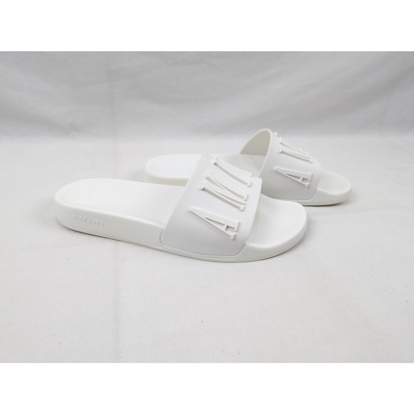 Amiri o1rshd1 Q:10 / Logo Pool Slide in White Size US 13 / EU 46 - 10 Thumbnail