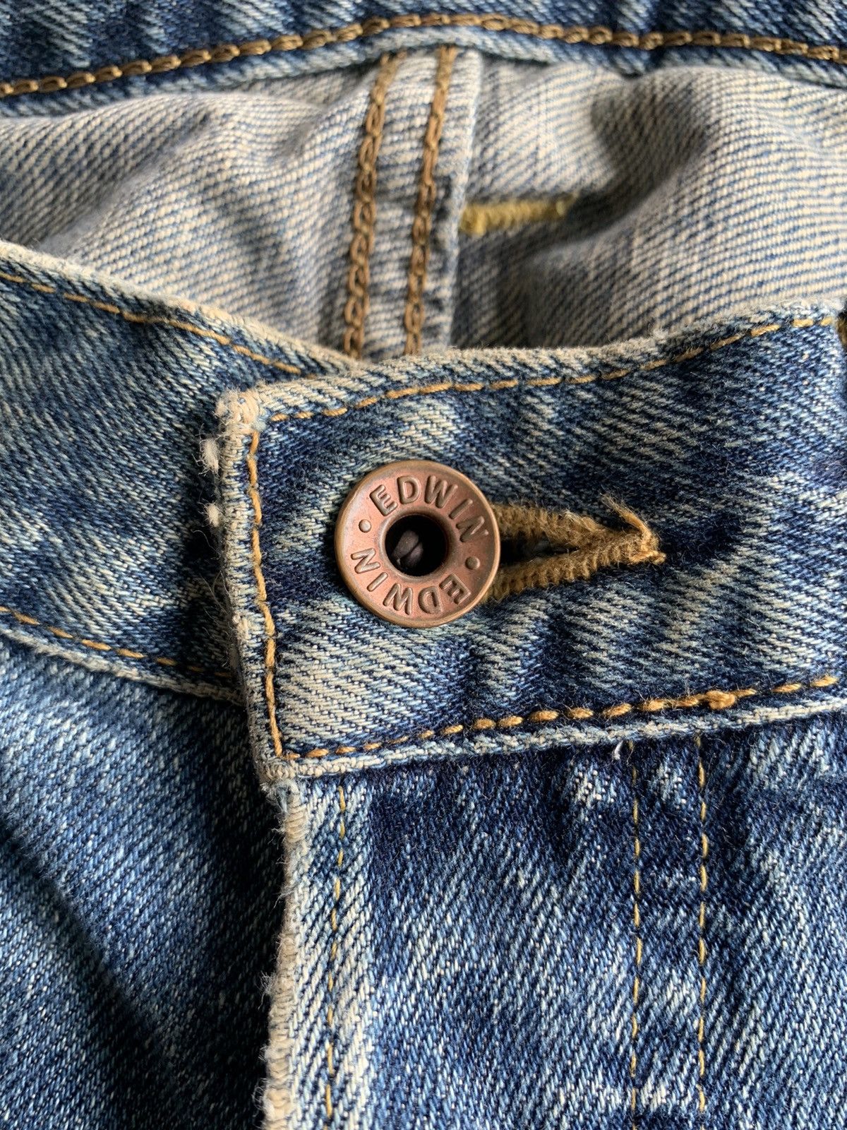 Other VINTAGE EDWIN 505X RUSTY SELVEDGE JAPANESE DISTRESSED DENIM Size US 33 - 12 Thumbnail