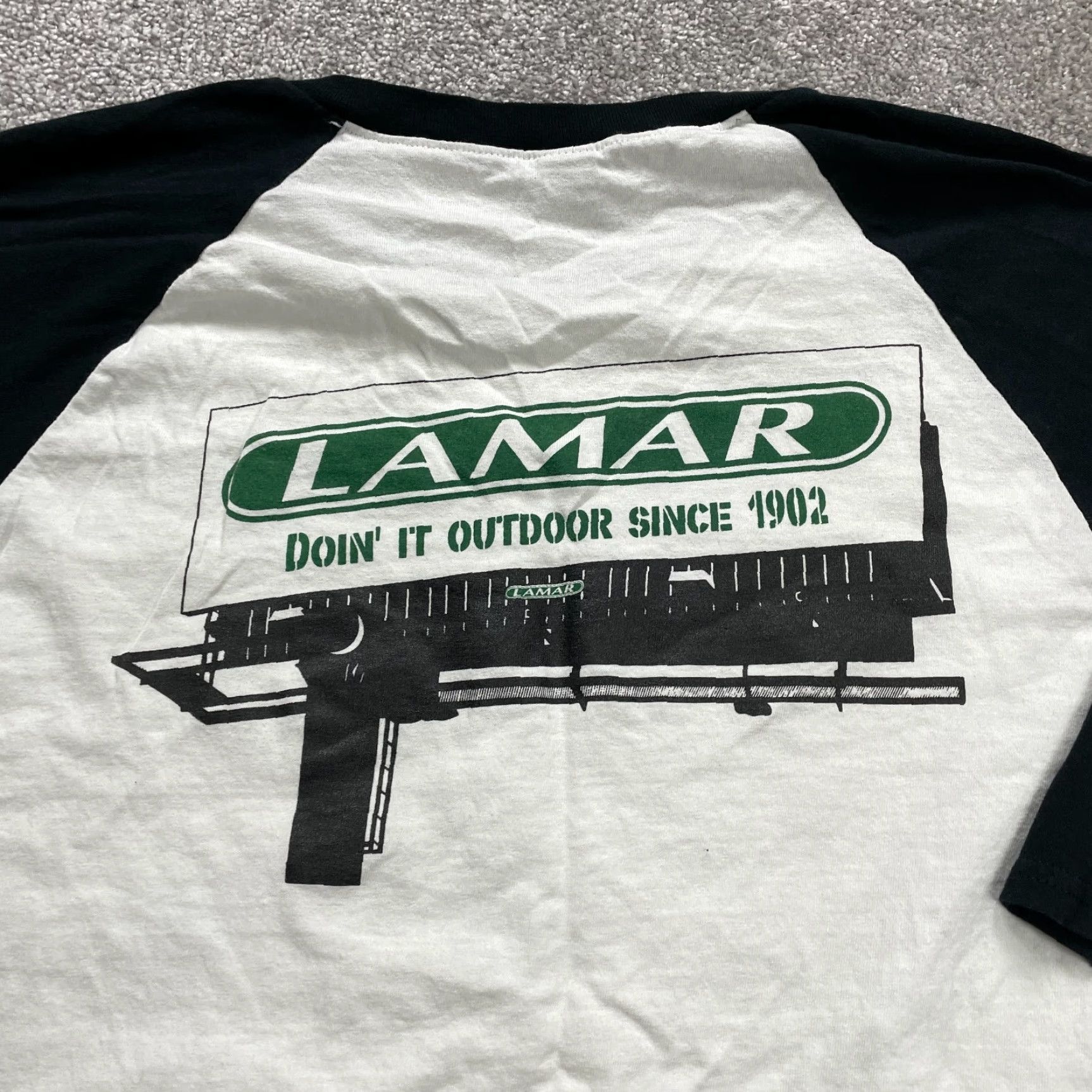 Gildan Gildan Heavy Cotton T-Shirt Mens XL White Crew Neck Raglan Sleeve Size US XL / EU 56 / 4 - 3 Thumbnail