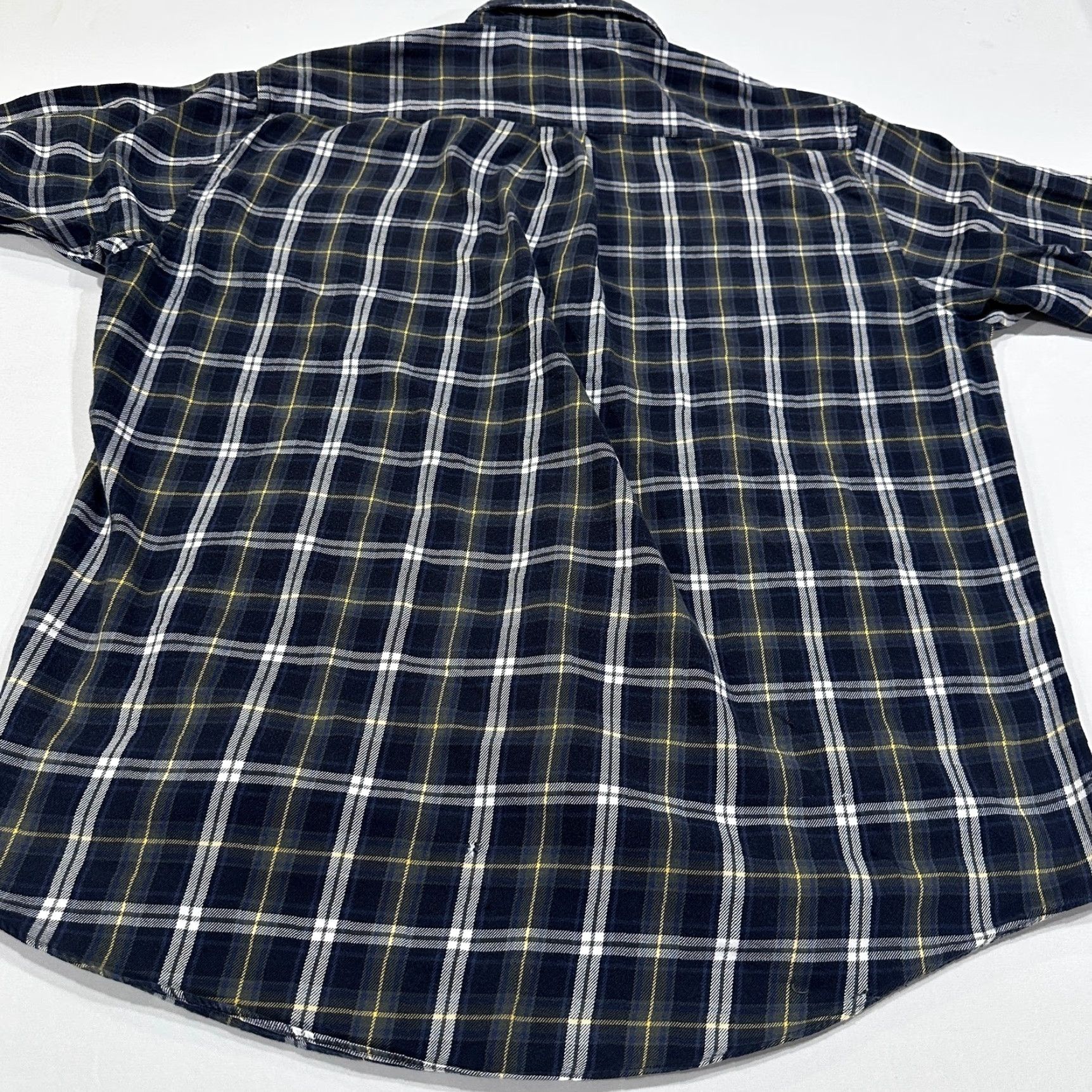 Brooks Brothers Brooks Brothers Flannel Shirt Men L Blue Yellow Plaid Button-Up Cotton Vintage: No (Frayed Note: Hole) Size US L / EU 52-54 / 3 - 4 Thumbnail