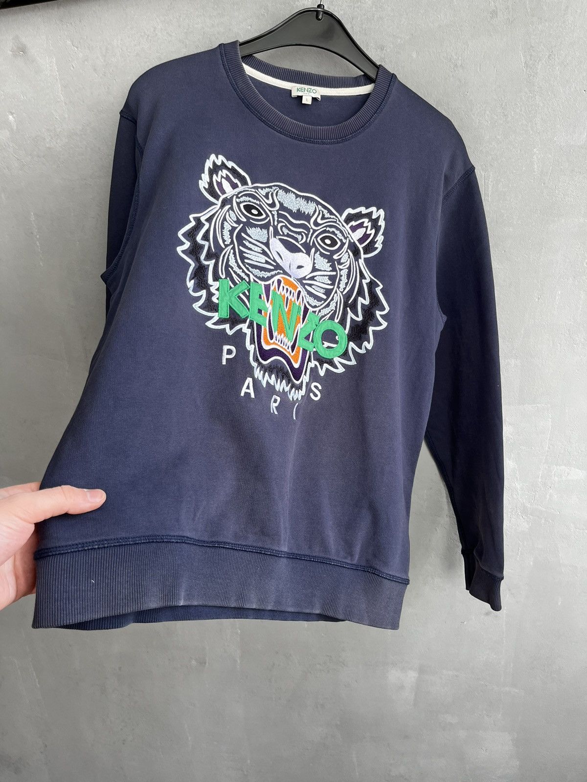 Kenzo Kenzo Paris distressed sweatshirt size L Size US L / EU 52-54 / 3 - 7 Thumbnail