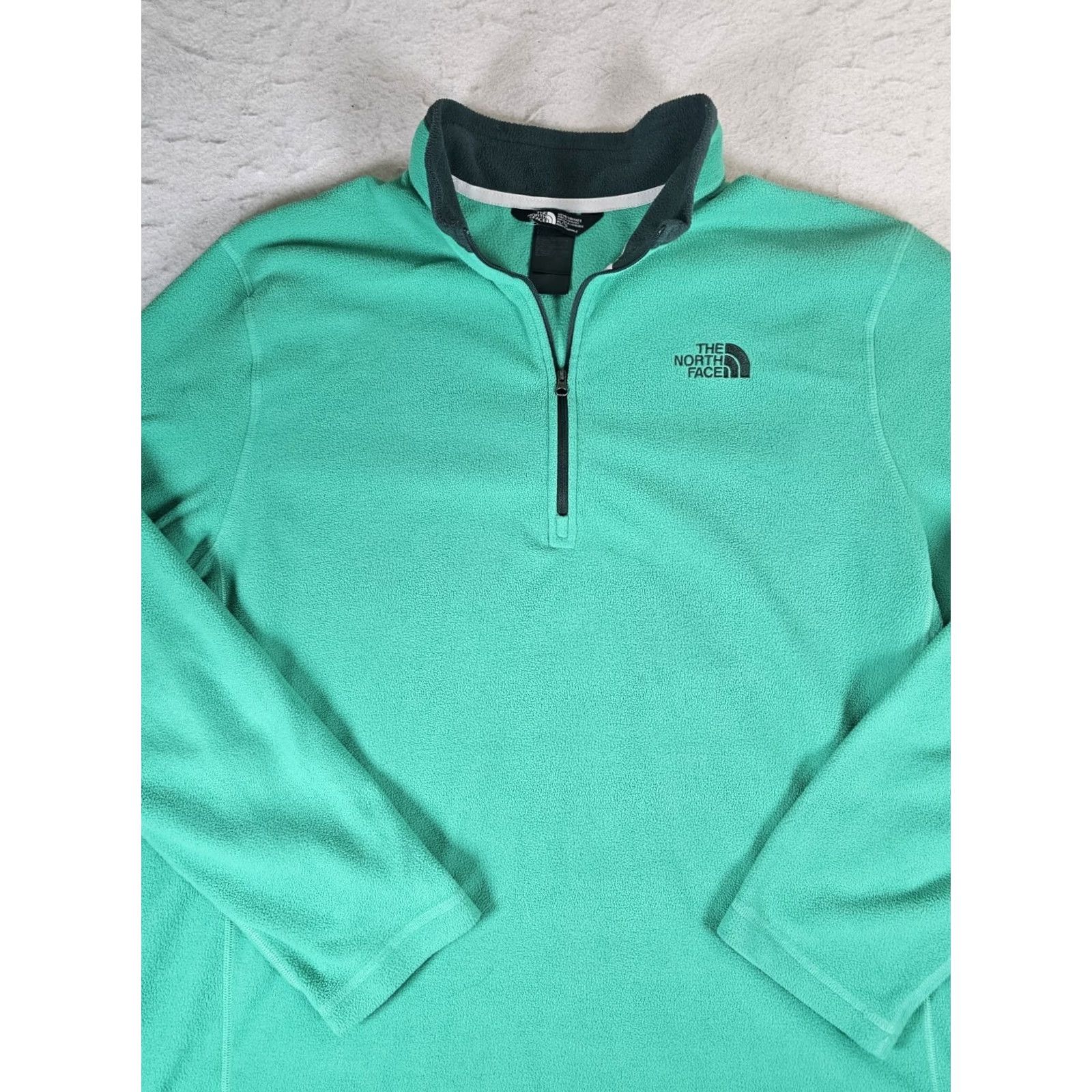 The North Face VINTAGE The North Face Classic Fleece Sweater Pullover 1/4 Zip Green Men's XL Jacket Size US XL / EU 56 / 4 - 2 Thumbnail