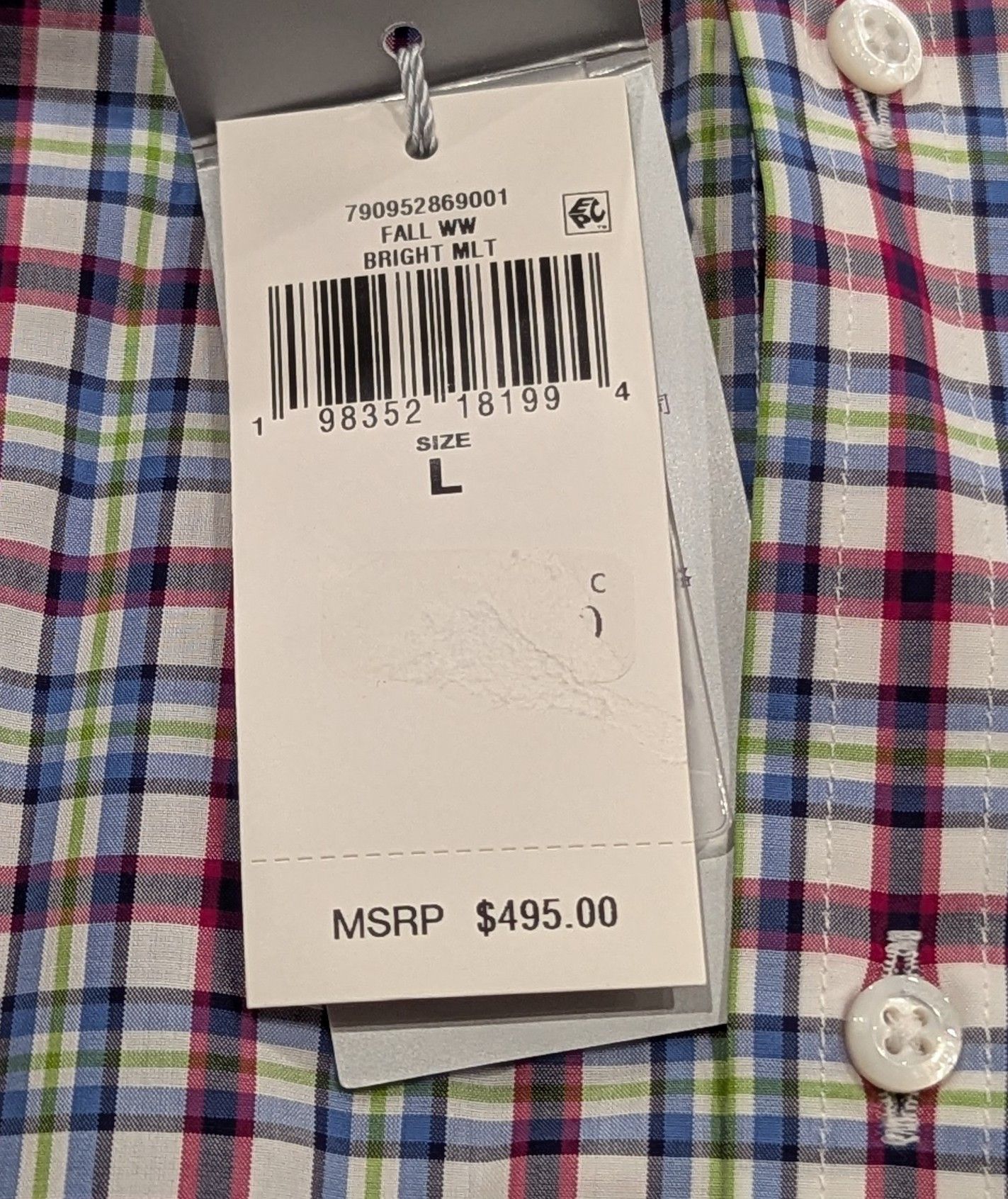Ralph Lauren Purple Label Ralph Lauren Purple Label Plaid Button Up Shirt Purple Large Size US L / EU 52-54 / 3 - 6 Thumbnail