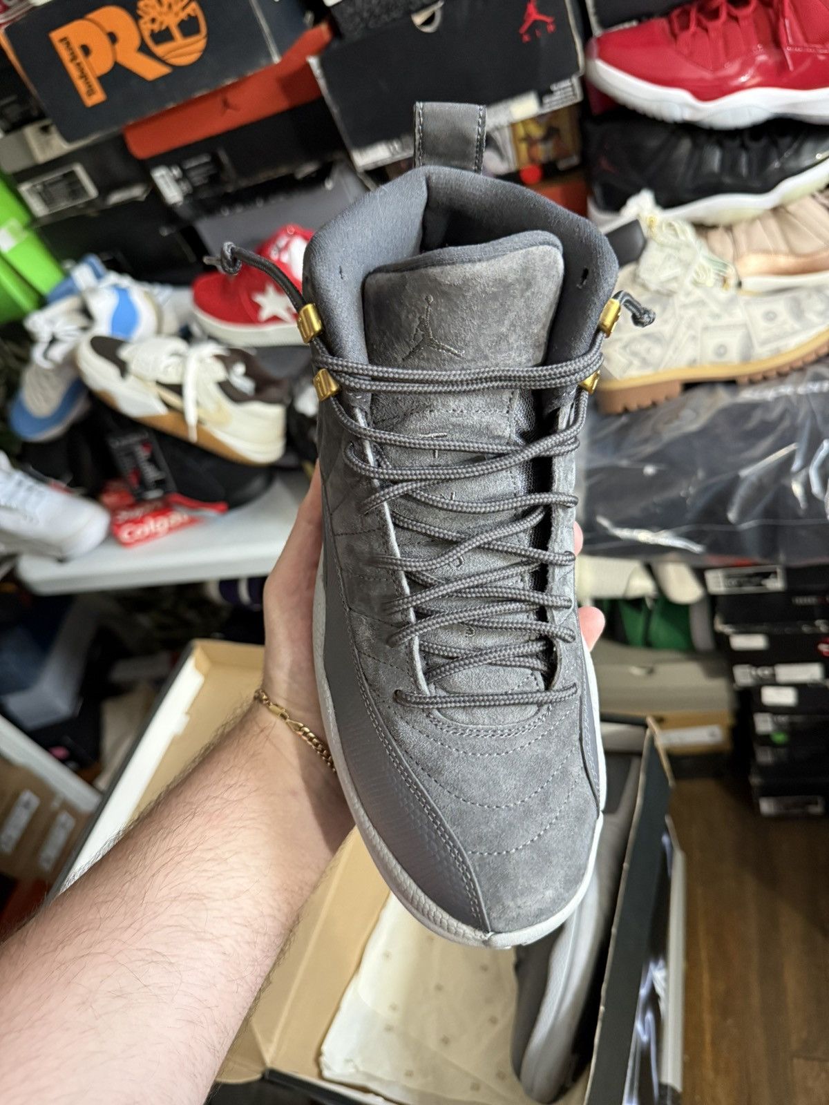 Jordan Brand Jordan retro 12 dark grey sz 8 Size US 8 / EU 41 - 2 Thumbnail