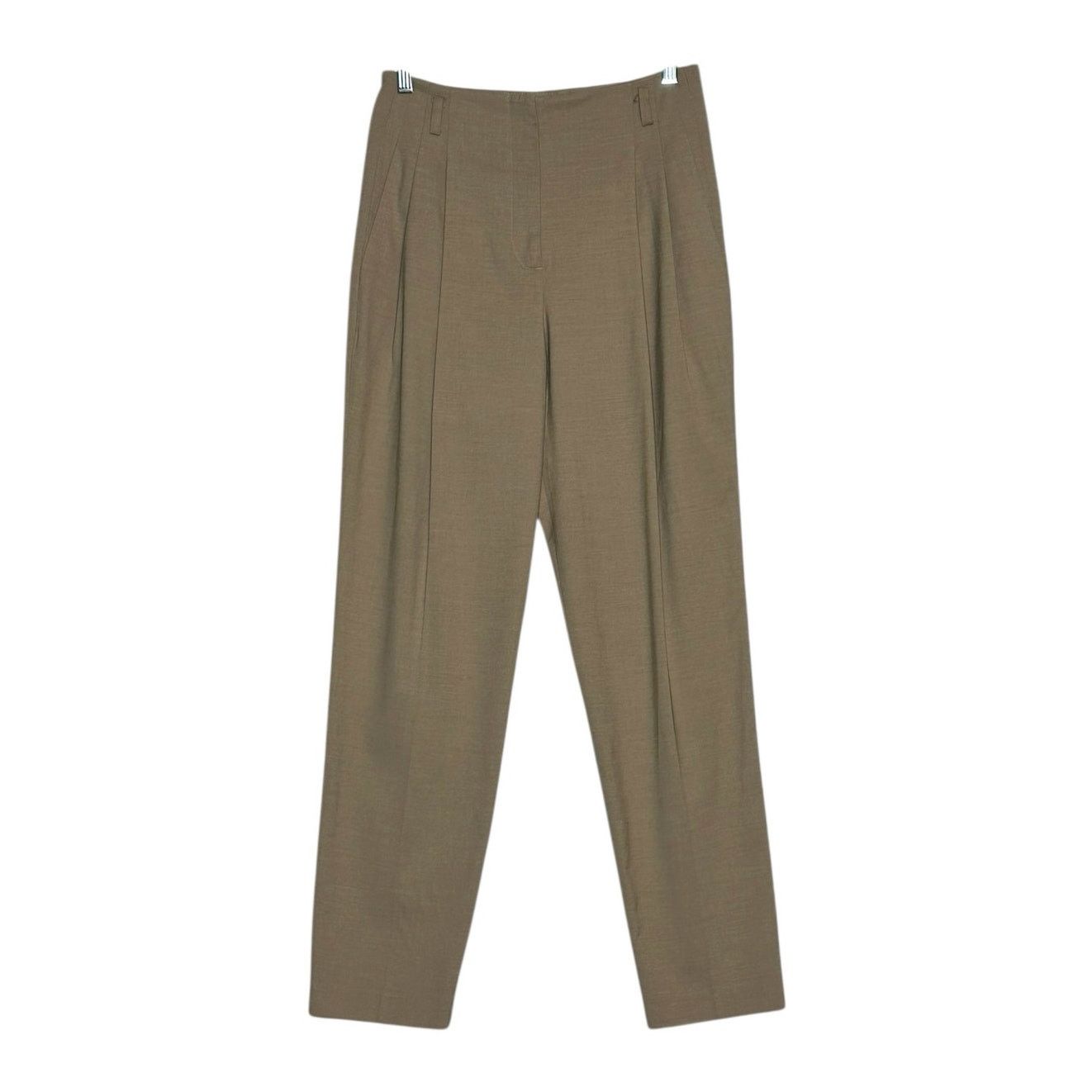 Zara Zara beige high waist pleated pants size Small Size 30" / US 8 / IT 44 - 1 Thumbnail