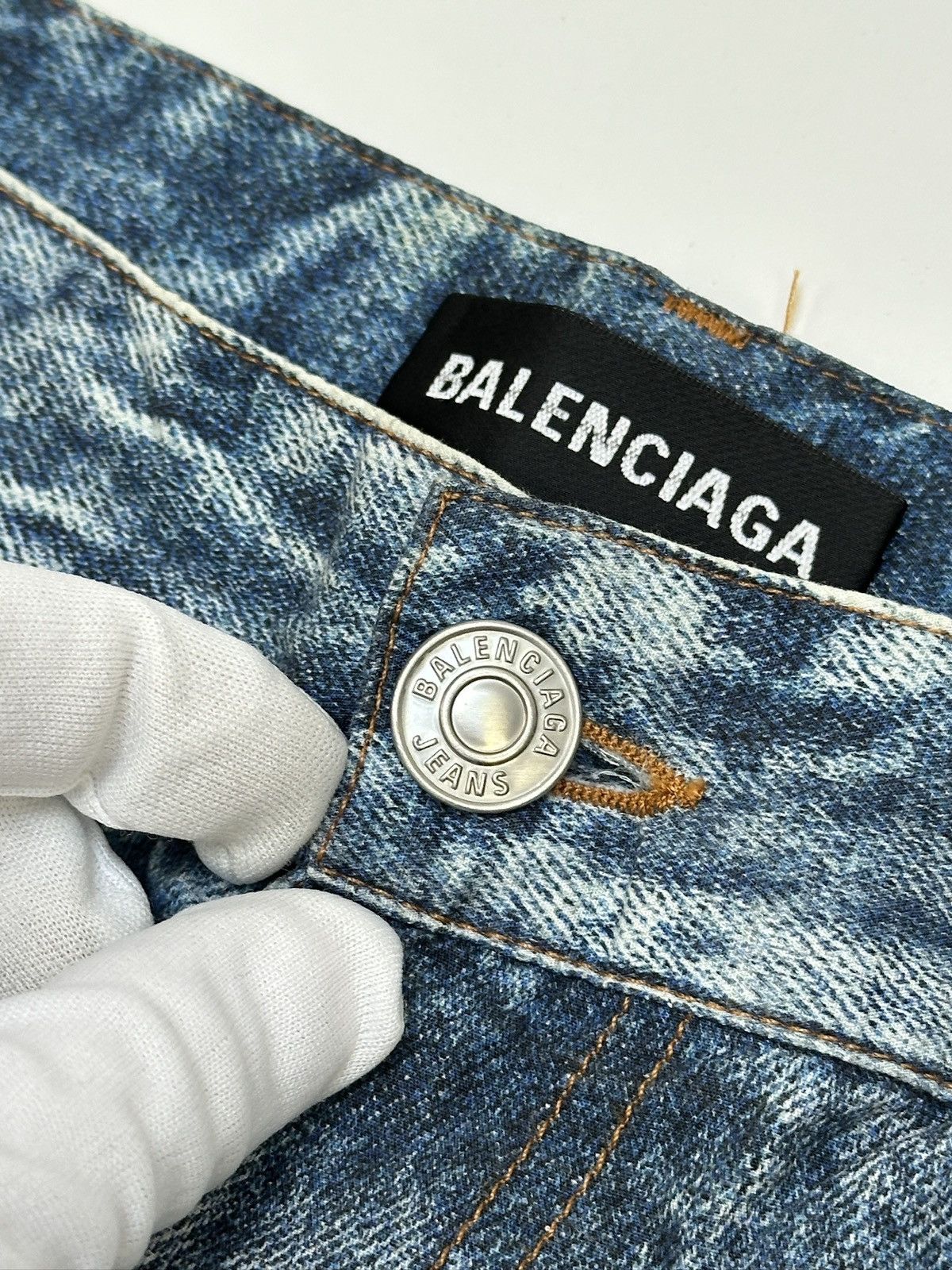 Balenciaga Balenciaga Trompe L’oeil Popeline Denim Pants Size US 30 / EU 46 - 6 Thumbnail