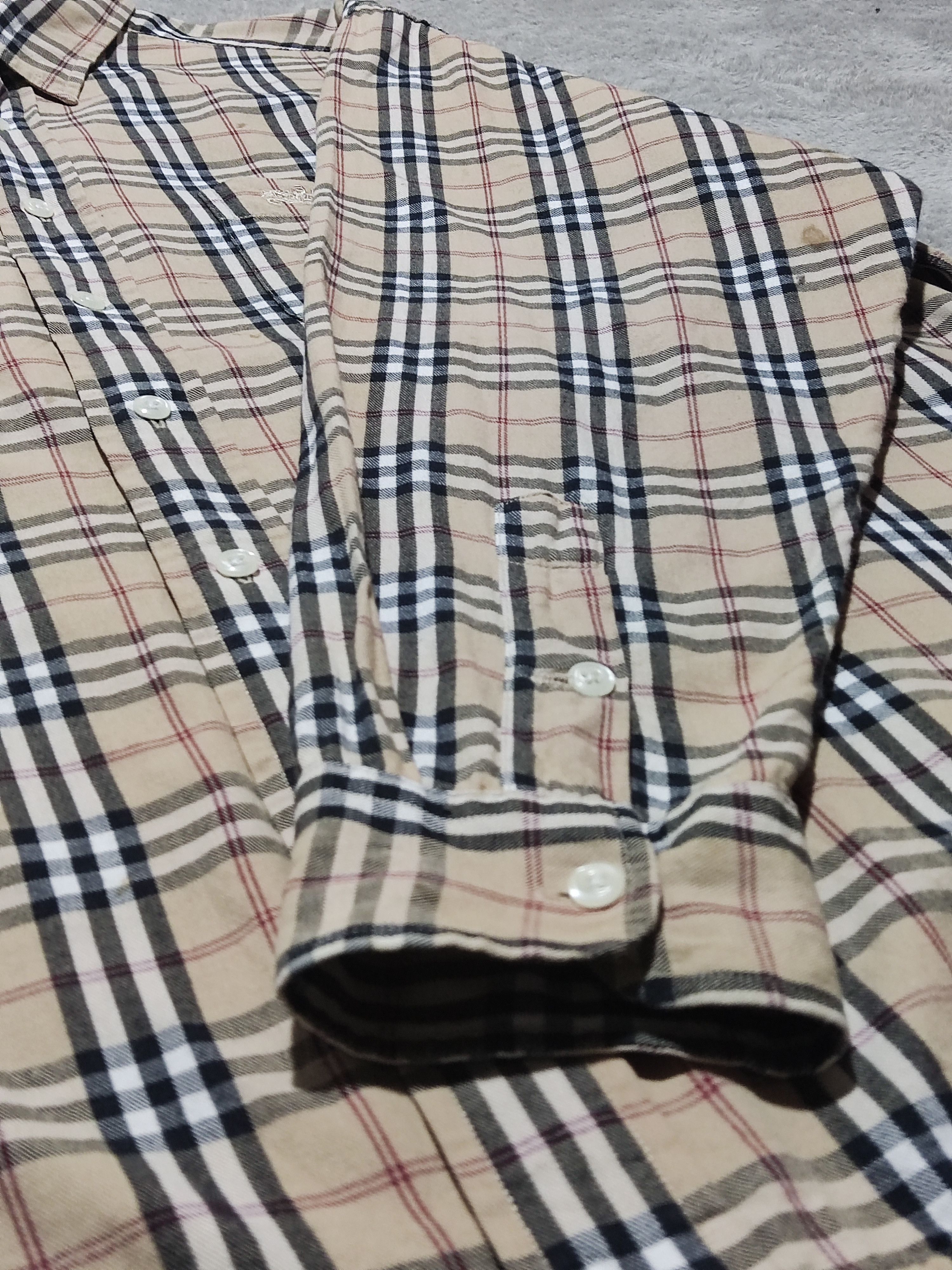 Burberry Vintage 80 Blueberrys Rodeo Club Nova Check Single Stitch Size US L / EU 52-54 / 3 - 7 Thumbnail