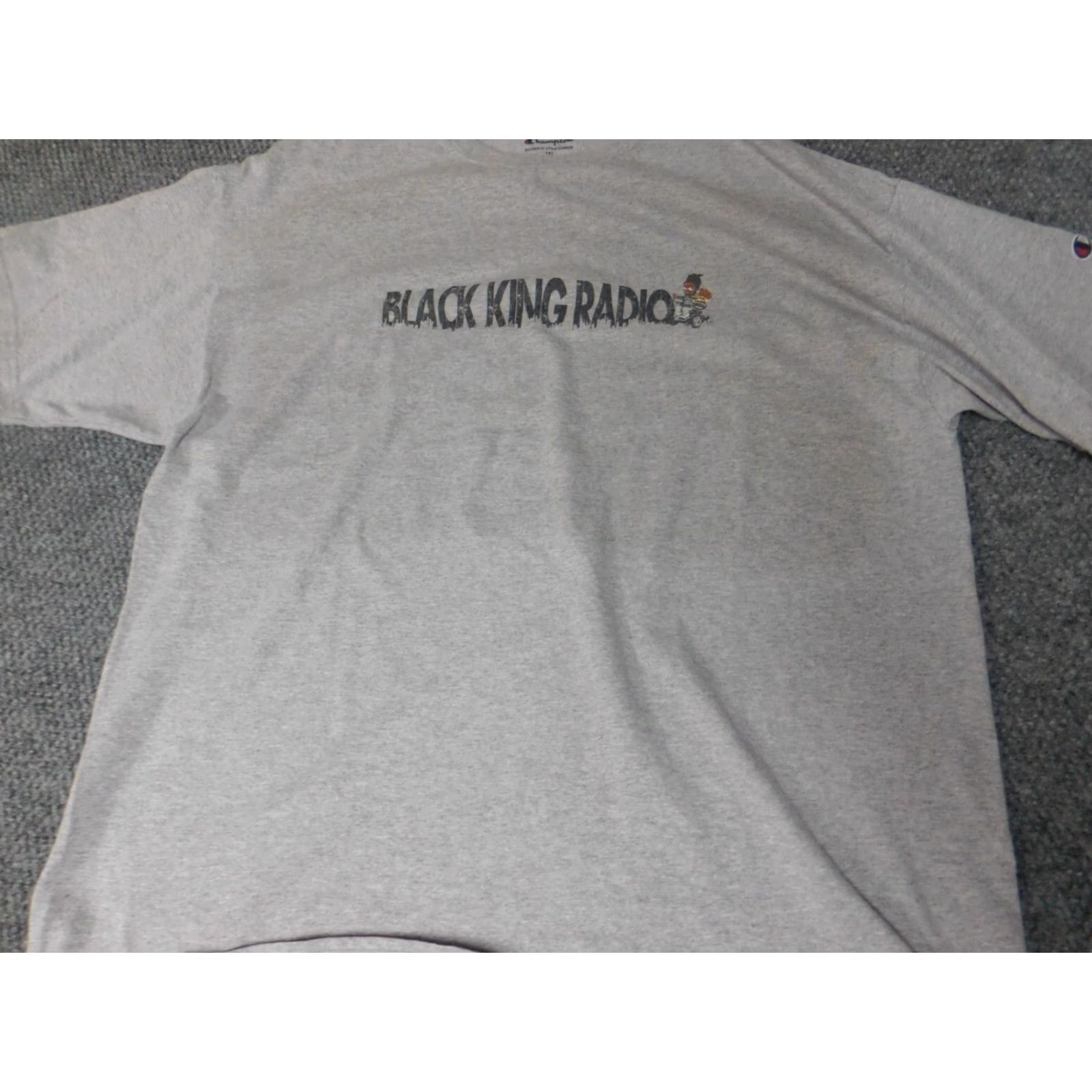 Champion Champion Mens Shirt 2XL Gray Logo Short Sleeve Crew Neck Cotton Spandex Knit T-Shirt Size US XXL / EU 58 / 5 - 2 Thumbnail