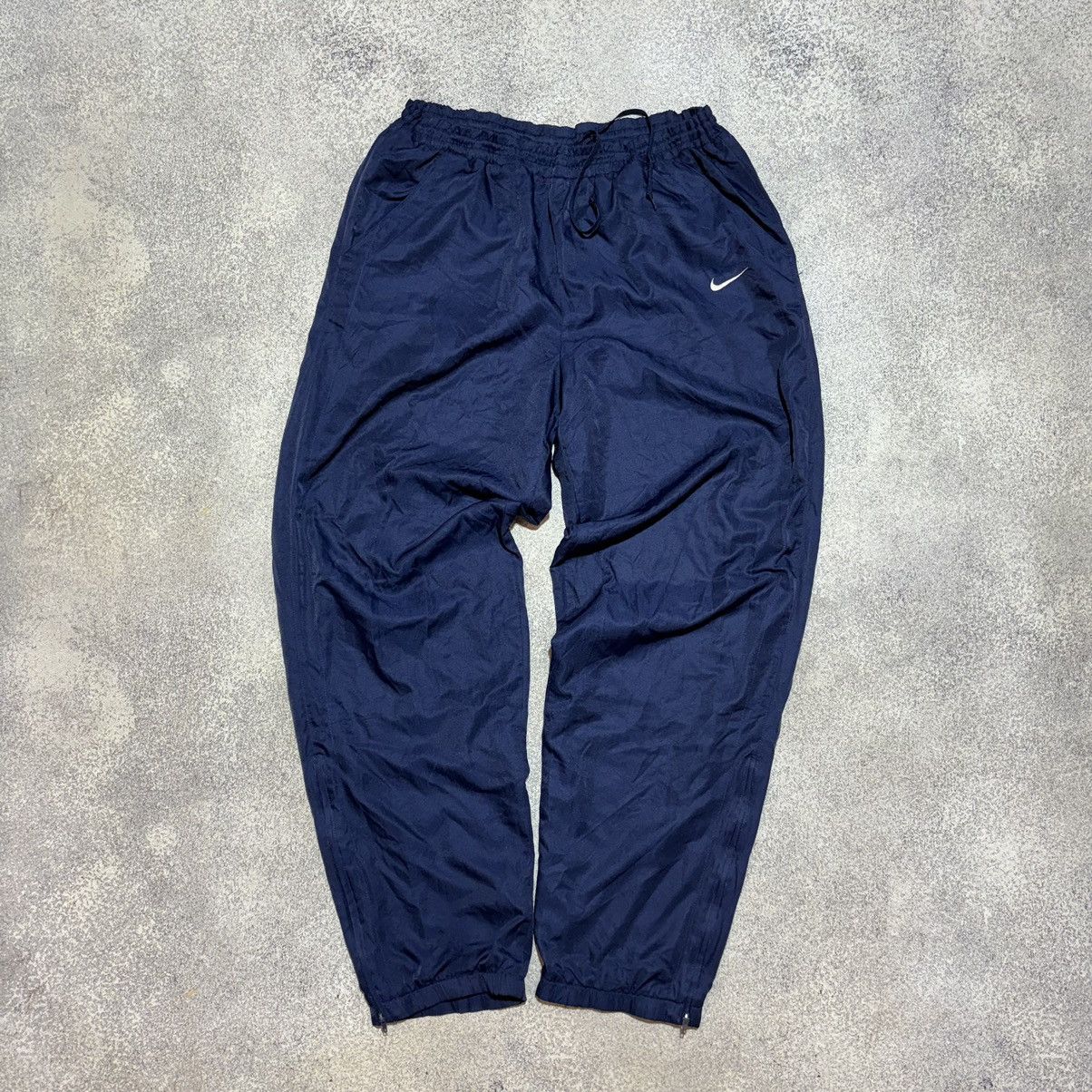 Japanese Brand × Nike × Vintage Nike Vintage Drill Small Logo Nylon pants Blue 00s size L Size US 34 / EU 50 - 2 Thumbnail