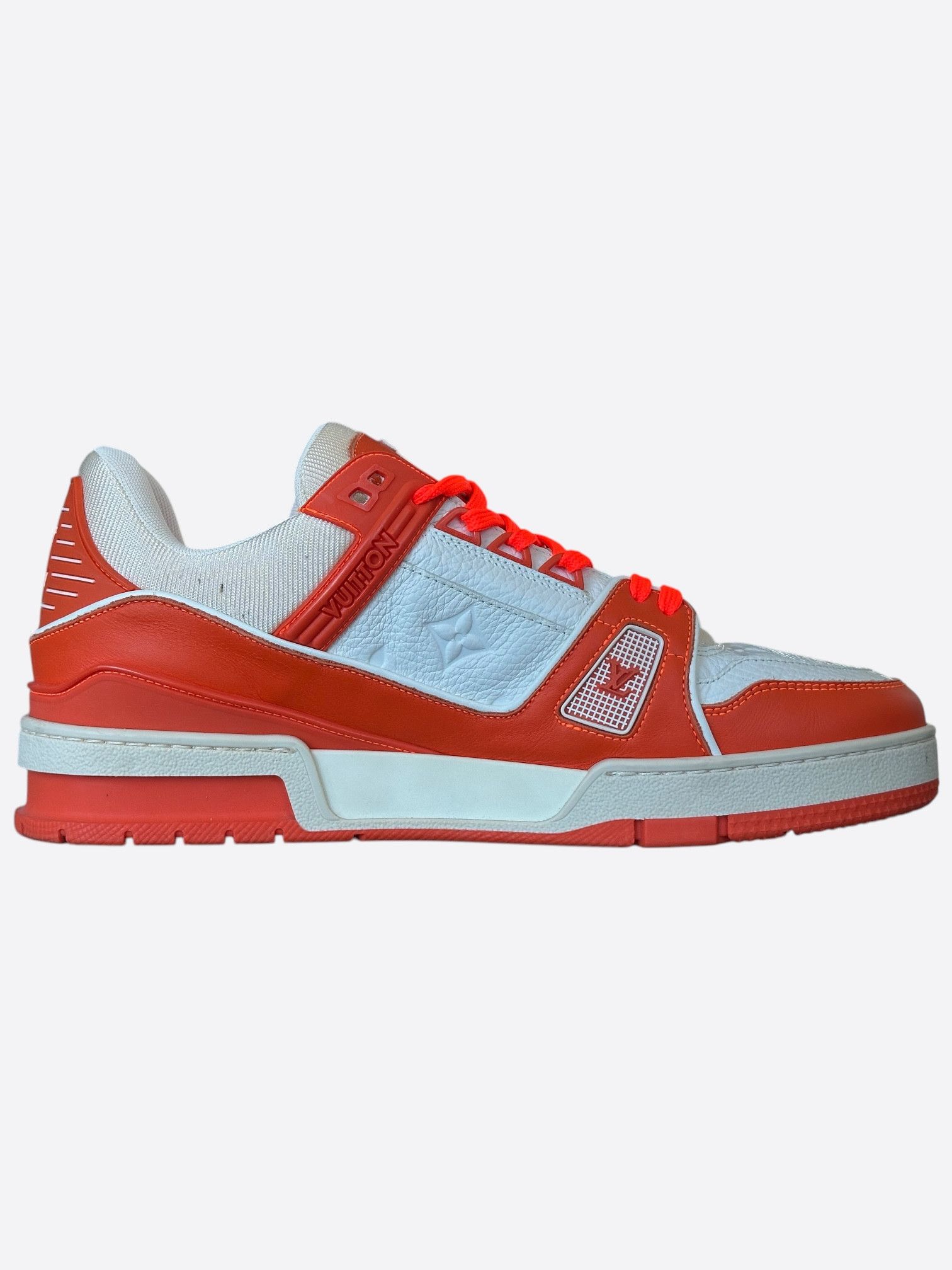 Louis Vuitton Louis Vuitton Orange & White Monogram Trainers Size US 8 / EU 41 - 6 Thumbnail