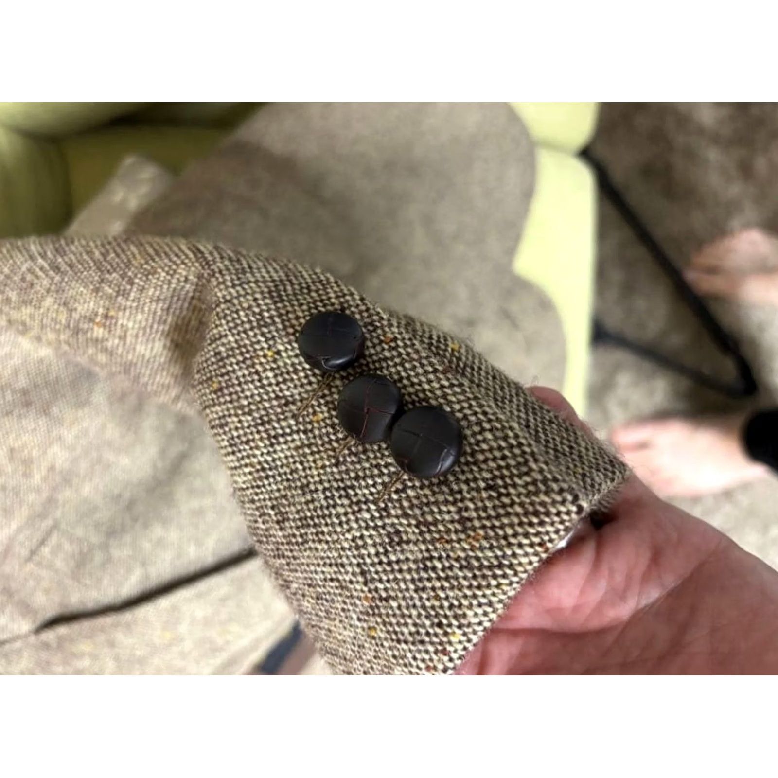 Ralph Lauren RRL RALPH LAUREN Men's Tweed Jacket Brown 40R Wool Outer Button Casual Used Jacket Size US XXS / EU 40 - 7 Thumbnail