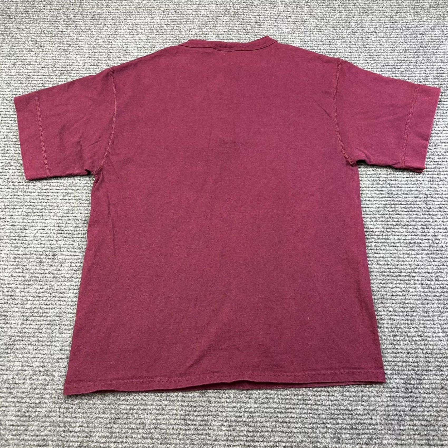 Vintage VINTAGE 90s Discus Athletic T-Shirt Henley Neck Short Sleeve 100% Cotton Purple Mens L Grunge Logo Sports Theme Size US L / EU 52-54 / 3 - 3 Thumbnail