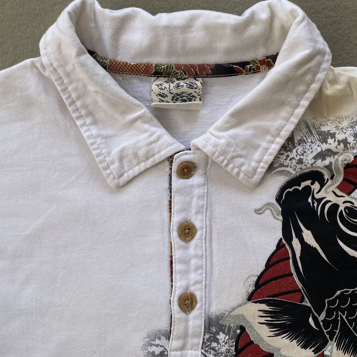 Japanese Brand Fish koi japanese tradition polo tee Size US XXL / EU 58 / 5 - 5 Thumbnail