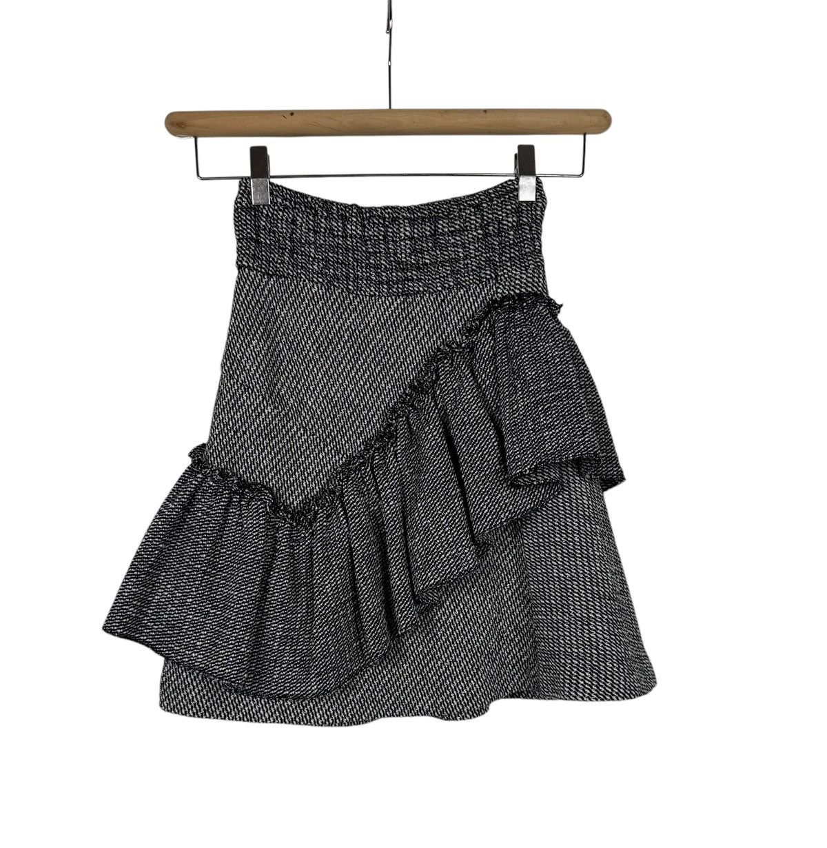 Maje Maje Mini Skirt Pleated Ruffle Cotton size 1 Size 26" / US 2 / IT 38 - 8 Thumbnail