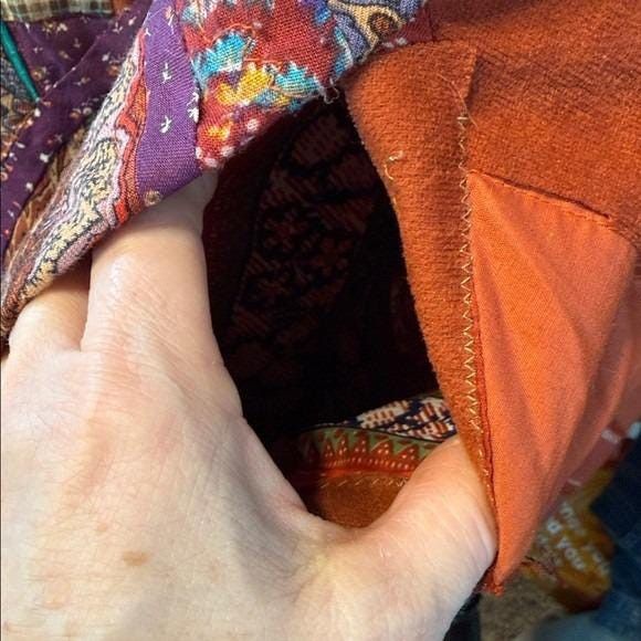 Other Handmade Patchwork Kimono Jacket Women Bright Multicolor OS Size ONE SIZE - 7 Thumbnail