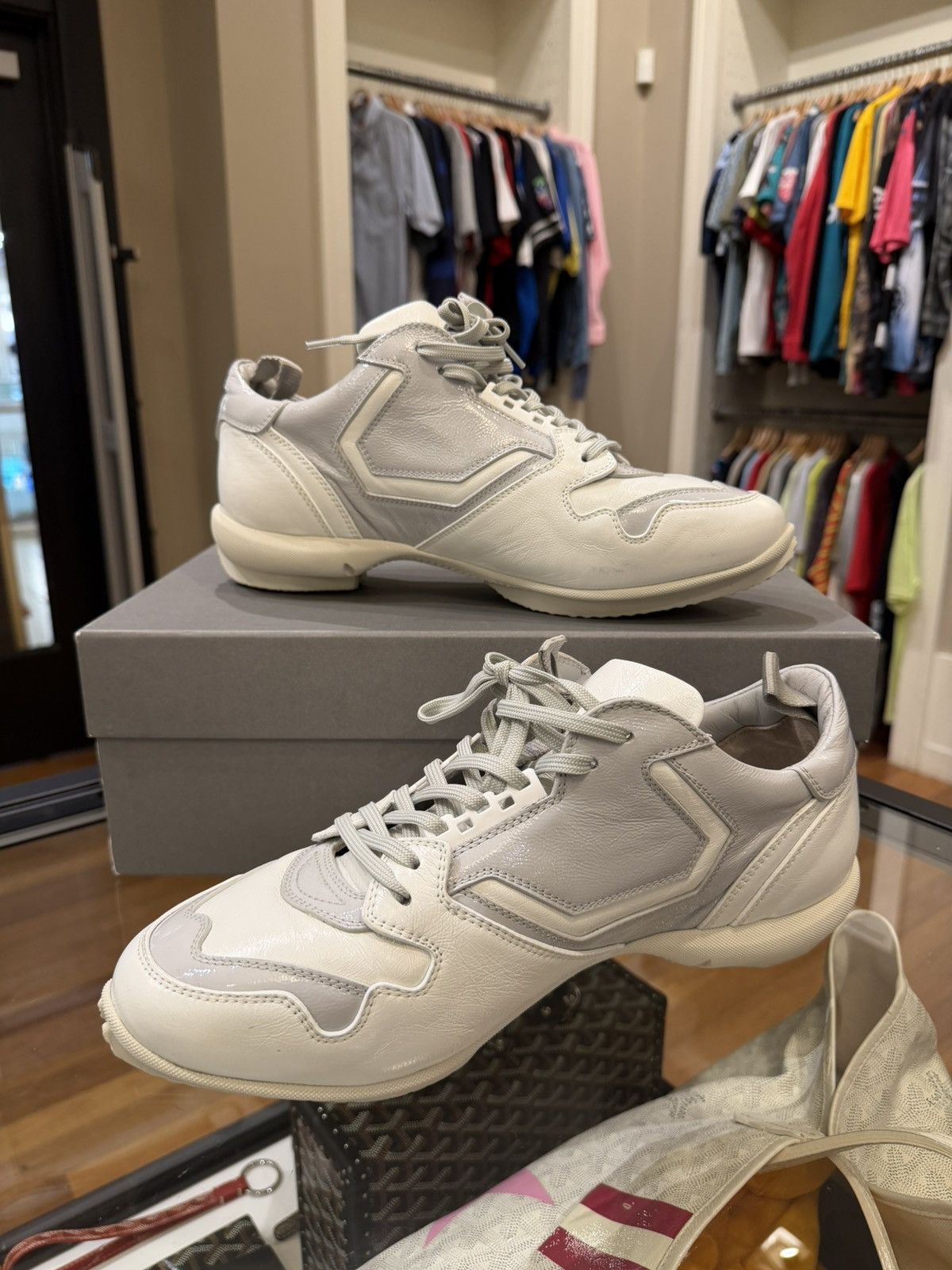 Kiko Kostadinov Kiko Kostadinov Ostro Leather Sneaker - White Size US 12 / EU 45 - 4 Thumbnail