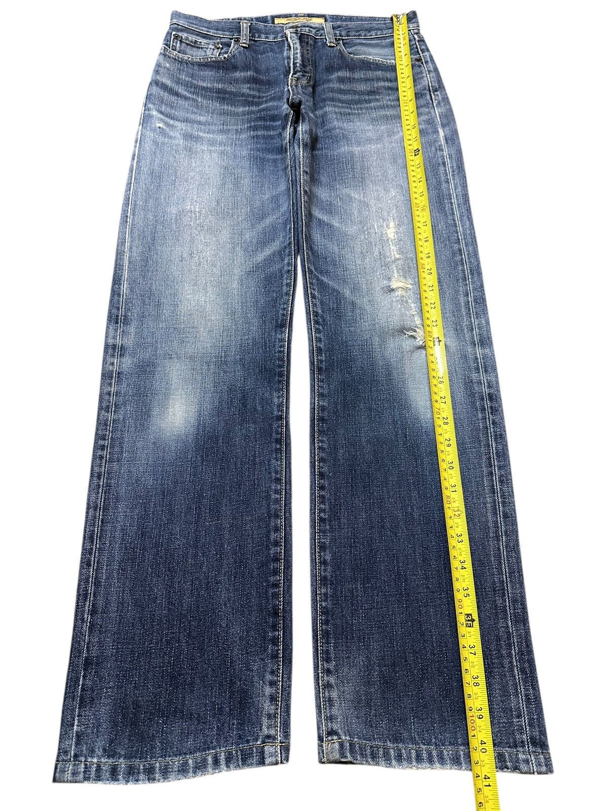 Uniqlo Vintage Japanese Uniqlo Faded Wash Distress Style Jeans Size US 30 / EU 46 - 12 Thumbnail