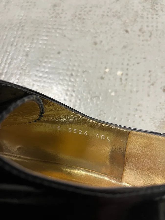Dolce & Gabbana 2000s Dolce & Gabbana Black Class Leather Derbies Size US 7.5 / EU 40-41 - 9 Thumbnail