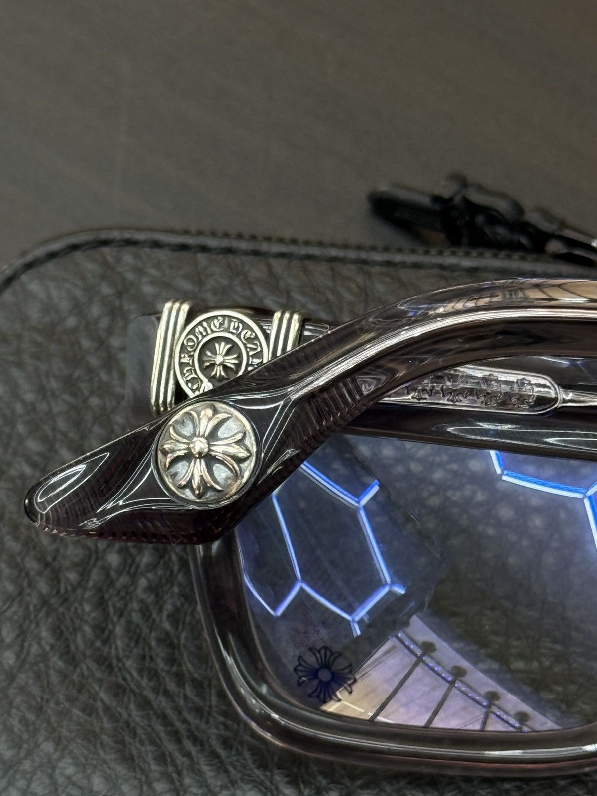 Chrome Hearts Chrome Hearts Flint “Halllamanass” Clear Glasses (NEW) Size ONE SIZE - 9 Thumbnail