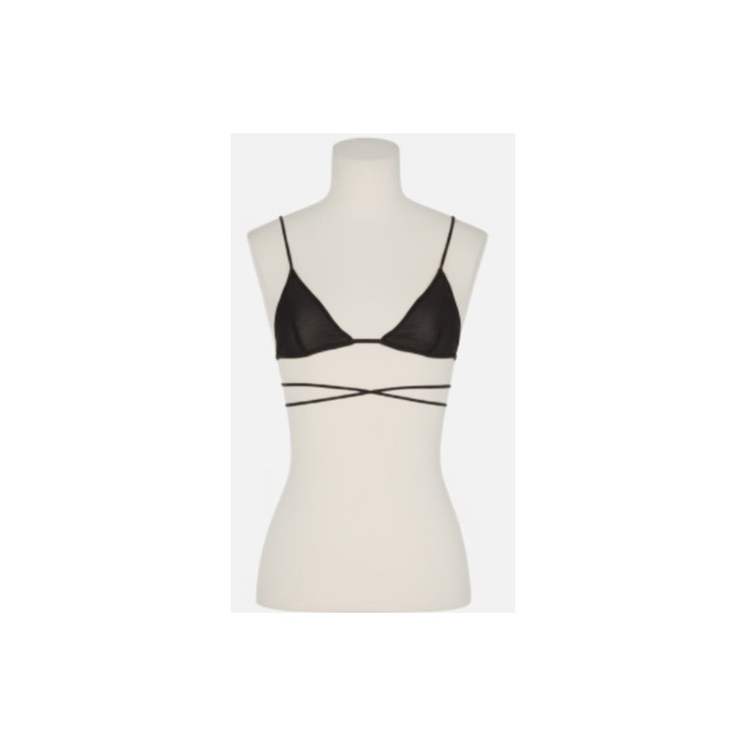 Saint Laurent Paris oc11z1125 Size: M / Bikini Top in Dark Brown Size ONE SIZE - 1 Preview