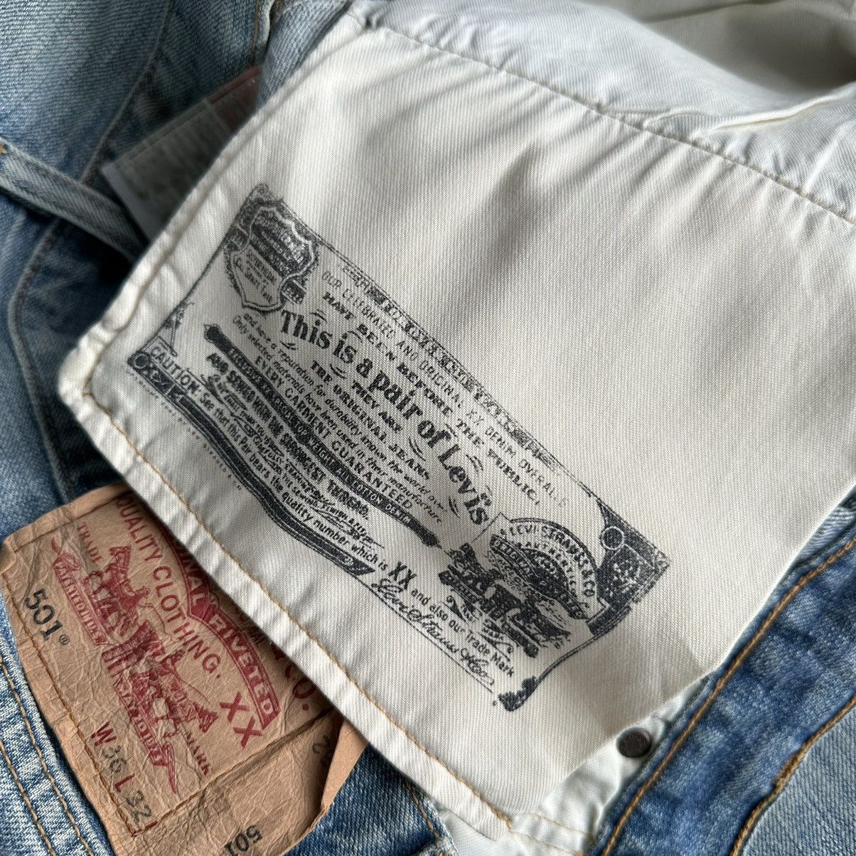 Levi's Levis 501 Distressed Faded Vintage Denim 36x30 D581 Size US 36 / EU 52 - 17 Thumbnail