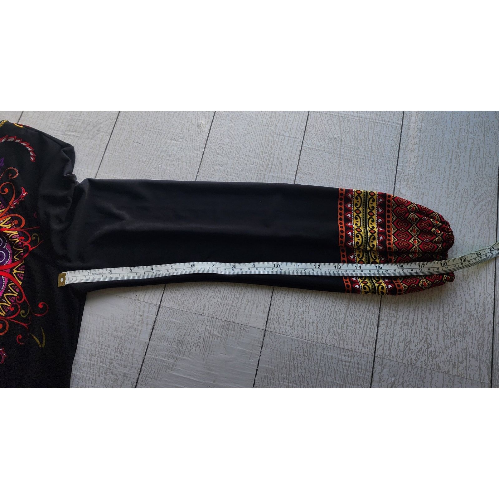 Other Emma & Michele Black Multicolor Paisley Shift Midi Dress Size M / US 6-8 / IT 42-44 - 7 Thumbnail