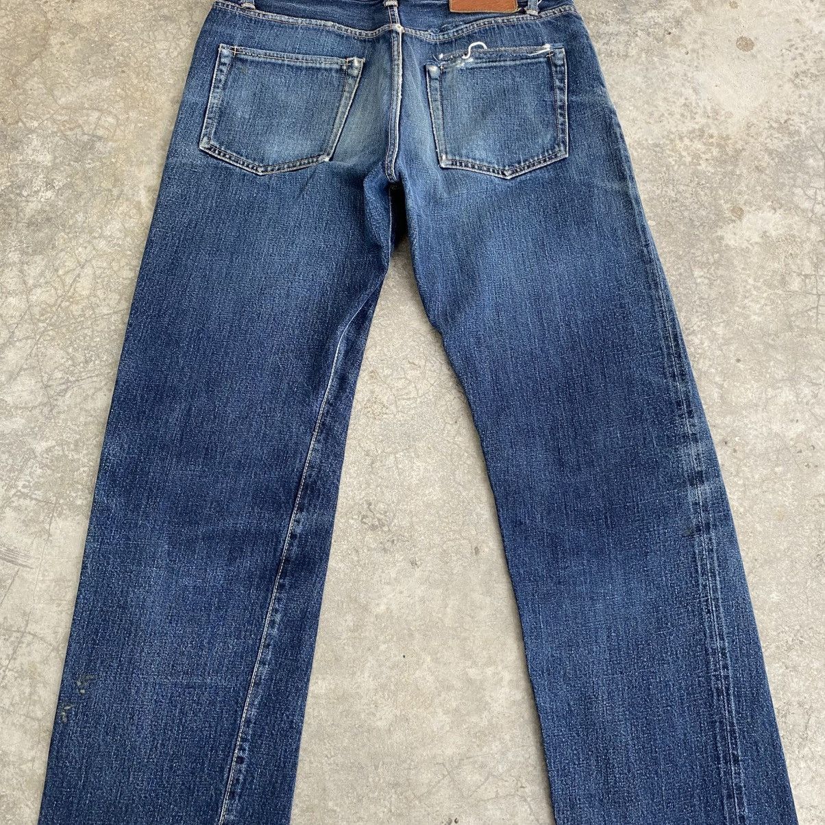 Fujito 2000’s Fujito Made In Japan Faded Blue Selvedge Jeans Size US 33 - 14 Thumbnail