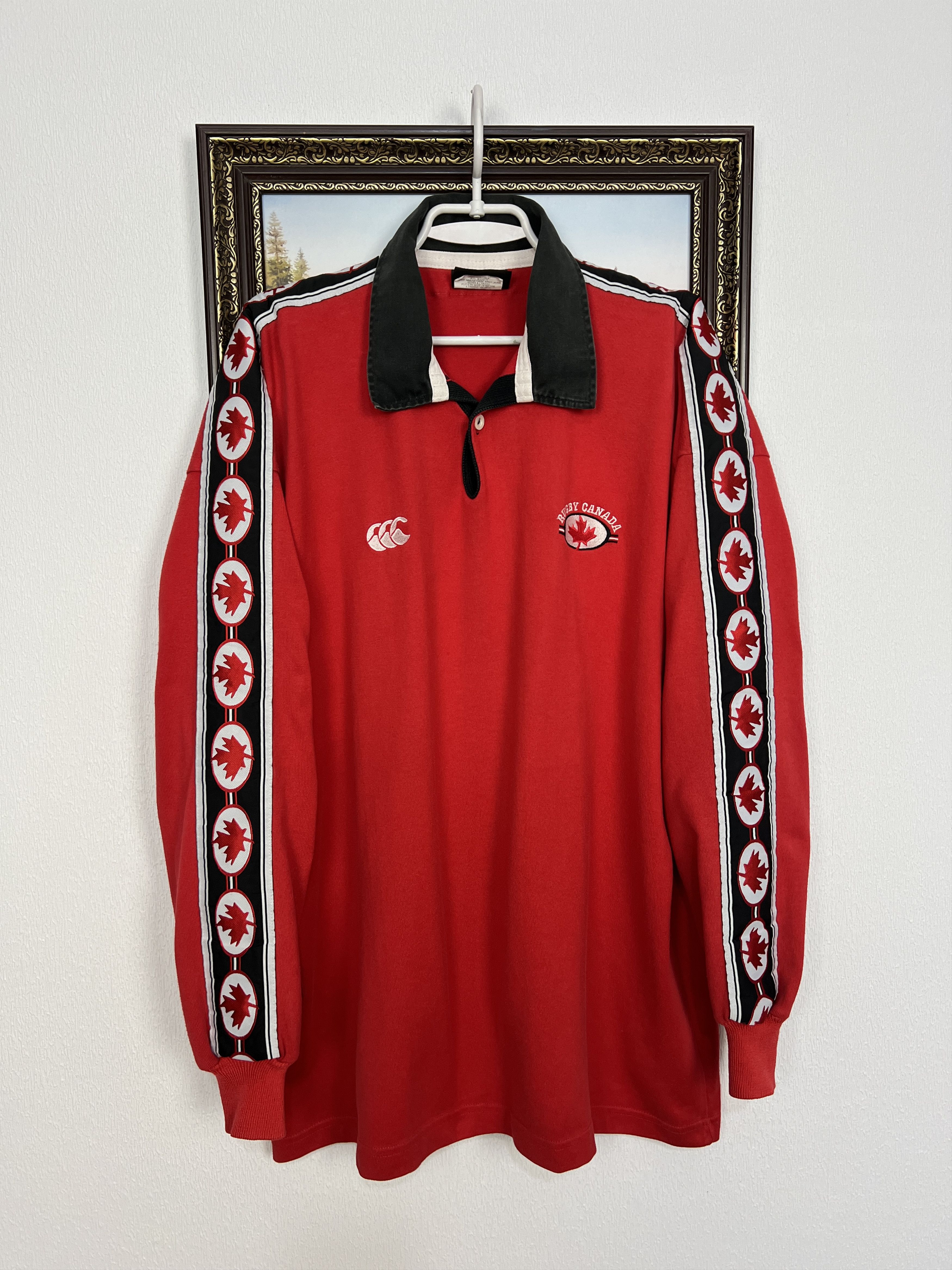 Vintage Canterbury Canada Rugby Union Long Sleeve Jersey Trikot Size US XXL / EU 58 / 5 - 1 Thumbnail