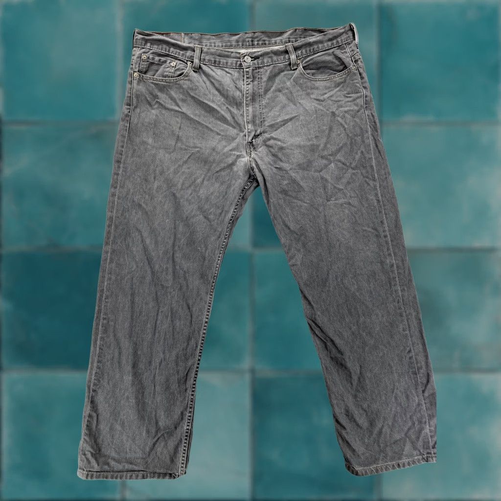 Levi's Levi's 569 Jeans Mens Relaxed Straight Leg Medium Wash Gray Denim Pants 42x32 Size US 42 / EU 58 - 1 Thumbnail