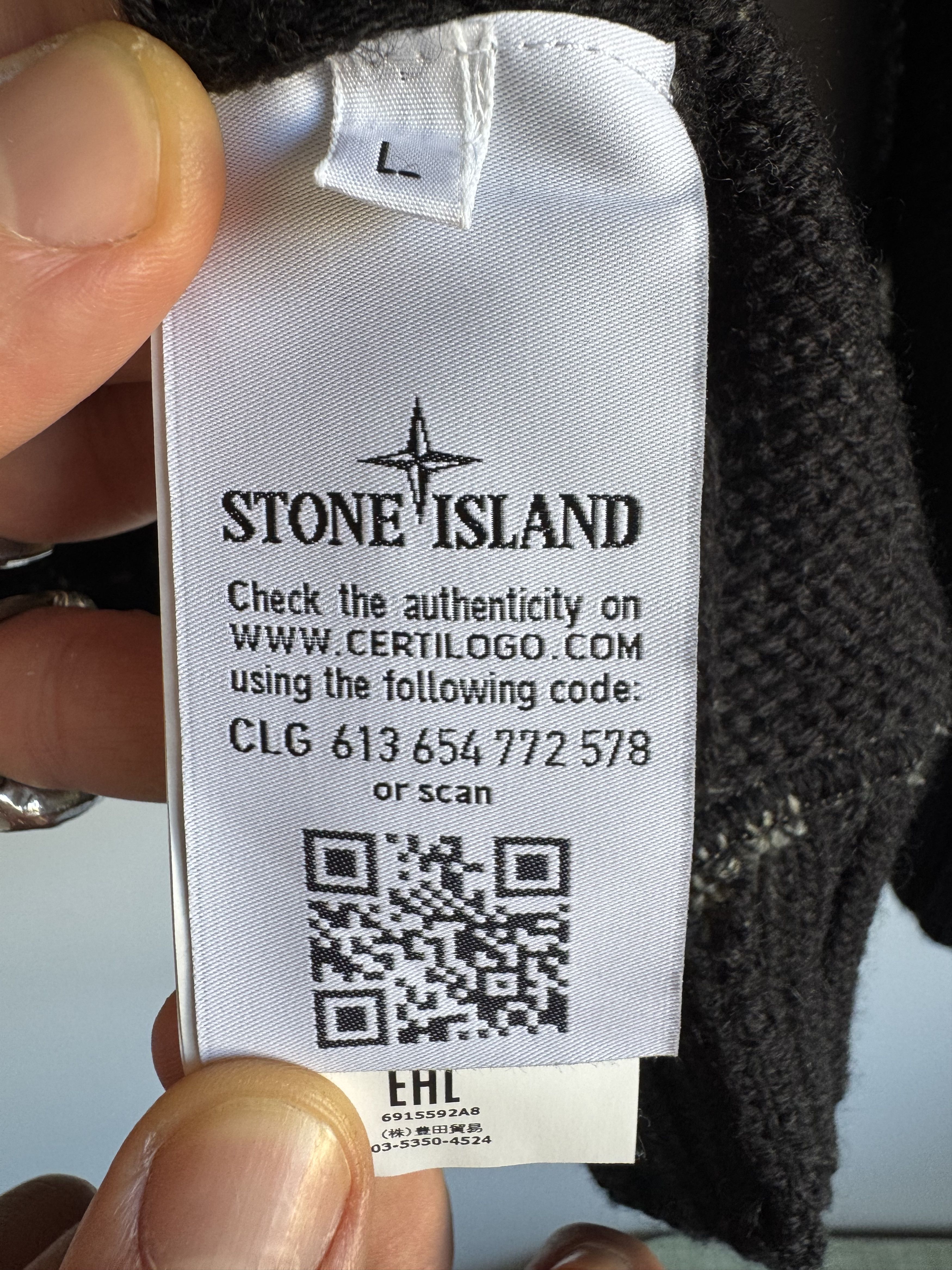 Stone Island Stone Island V-neck sweater in wool Size US L / EU 52-54 / 3 - 8 Thumbnail