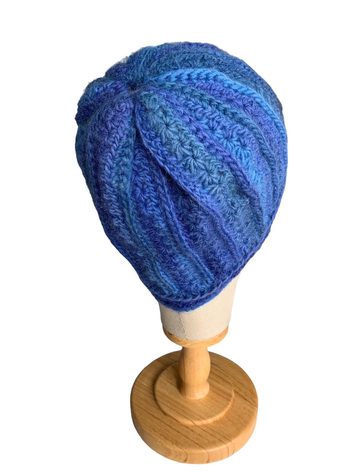 Japanese Brand Hippies Style Crochet Knit Wool Beanie Hat Size ONE SIZE - 5 Thumbnail