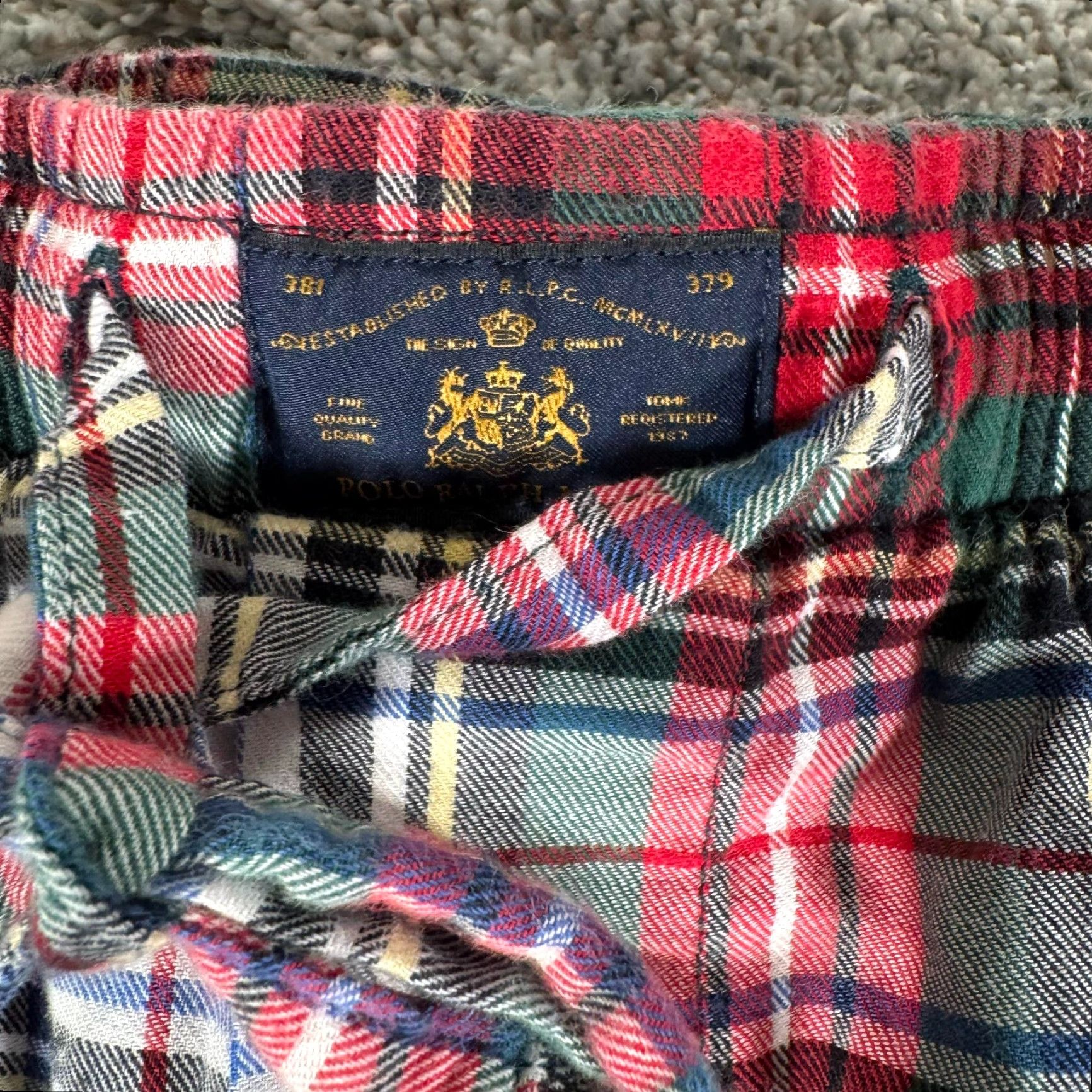 Polo Ralph Lauren VINTAGE Polo Ralph Lauren Pajama Pants Mens Medium Sleepwear Plaid Grandpa Preppy Red Size US M / EU 48-50 / 2 - 4 Thumbnail