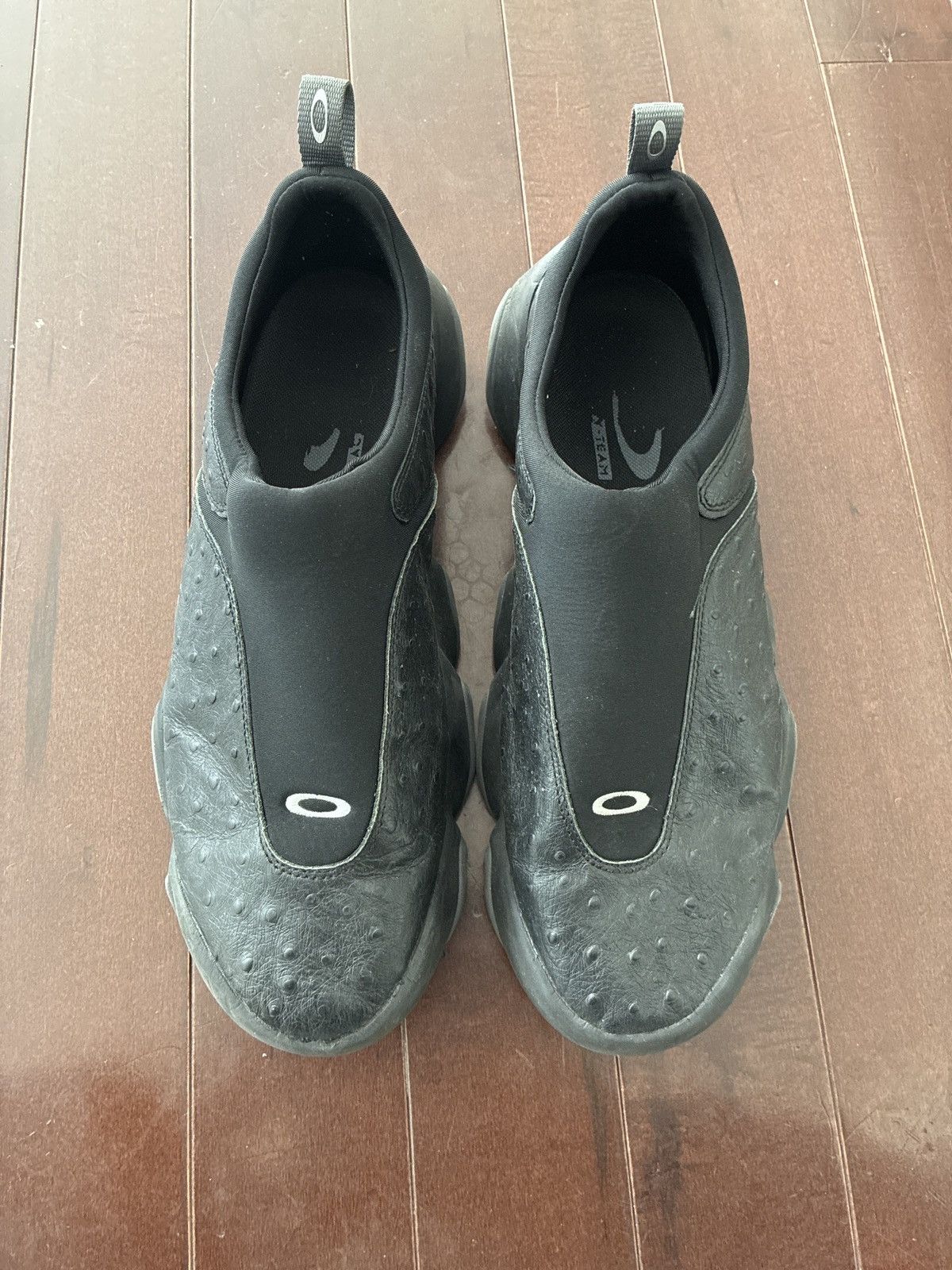 Oakley Factory Team Flesh Shoes Black Ostrich Leather