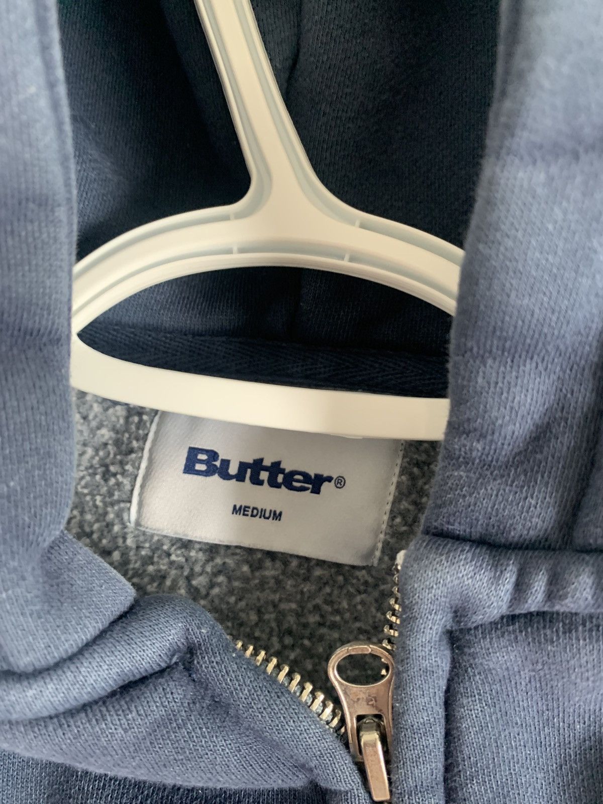 Butter Goods Butter Goods Blue Zip Hoodie - Size M Size US M / EU 48-50 / 2 - 2 Thumbnail