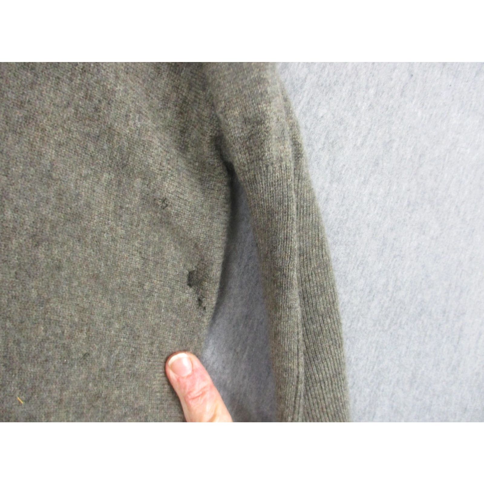 Vintage Garnet Hill Sweater Womens XS Beige Turtleneck Tunic Pockets Merino Cashmere Wool Blend Knit Long Sleeve Regular Size XS / US 0-2 / IT 36-38 - 4 Thumbnail