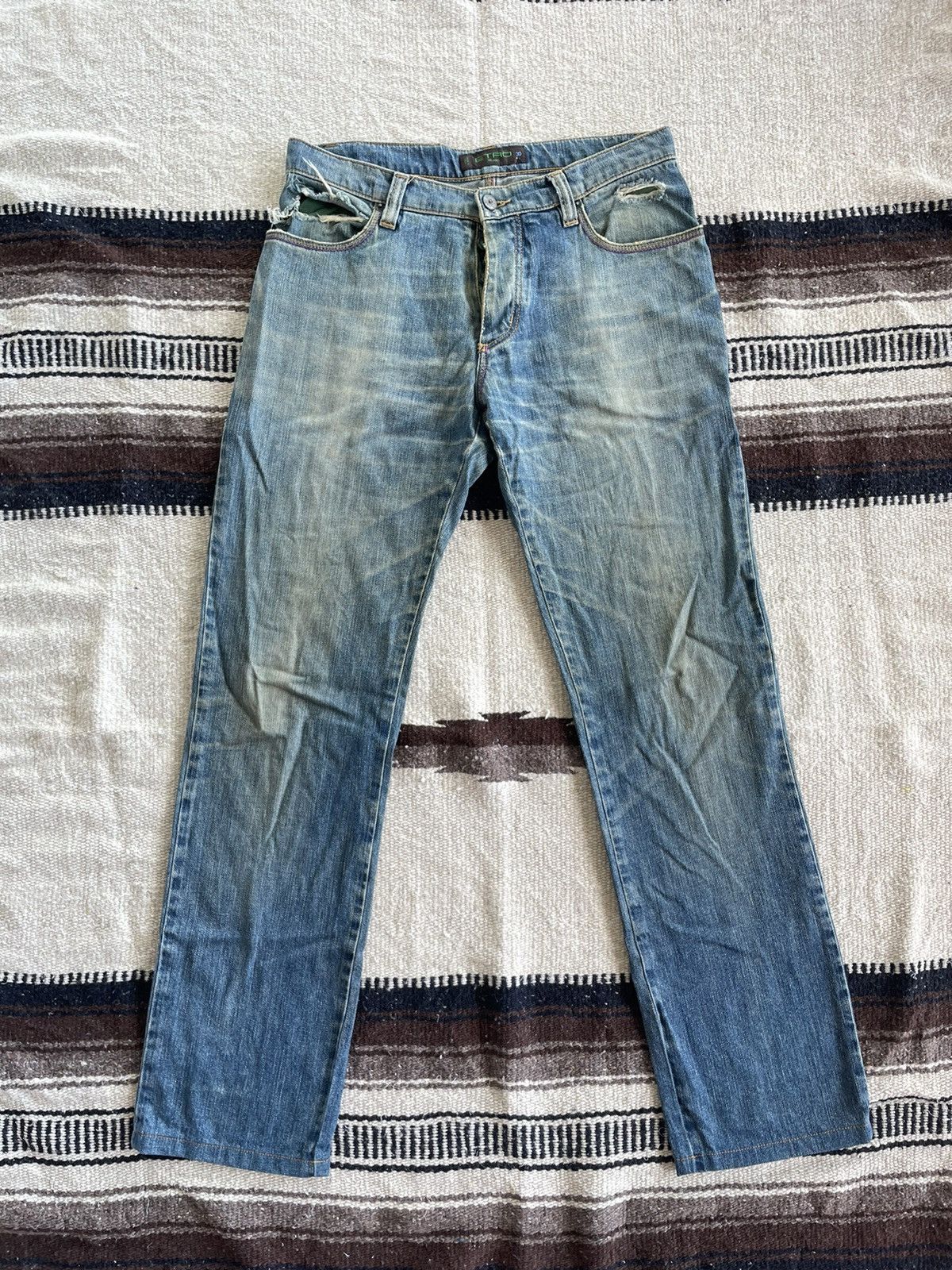 image of Etro Milano Jeans in Blue, Men's (Size 30)