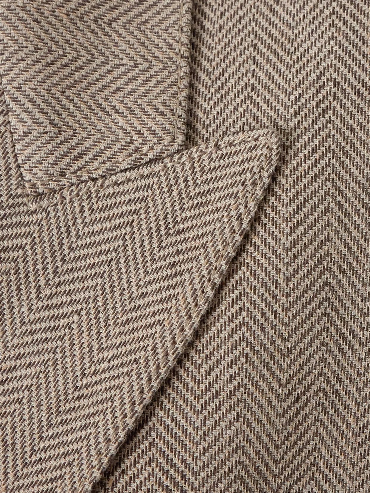Loro Piana o1srvl11e0526 FAP3872 Genny Double-breasted Blazer in Beige Size S / US 4 / IT 40 - 4 Thumbnail