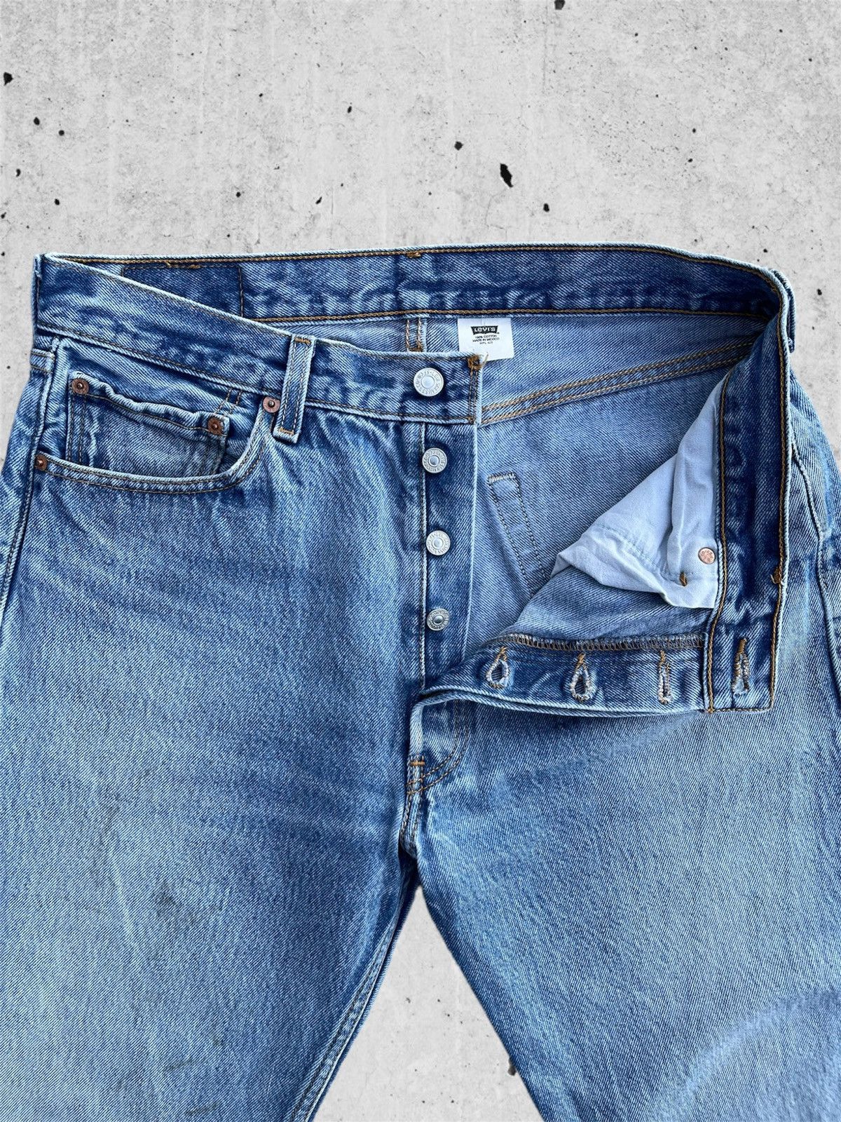 Jean × Levi's 🔥 Levi's 501 XX Blue Distressed Denim W32 🔥 Size US 32 / EU 48 - 6 Thumbnail