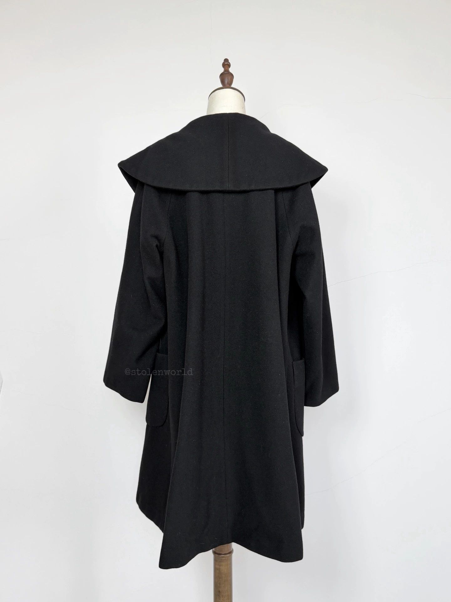 Y's Y's 90s Wool Overcoat Big Lapel Heavyweight Pockets Size F Size S / US 4 / IT 40 - 4 Thumbnail
