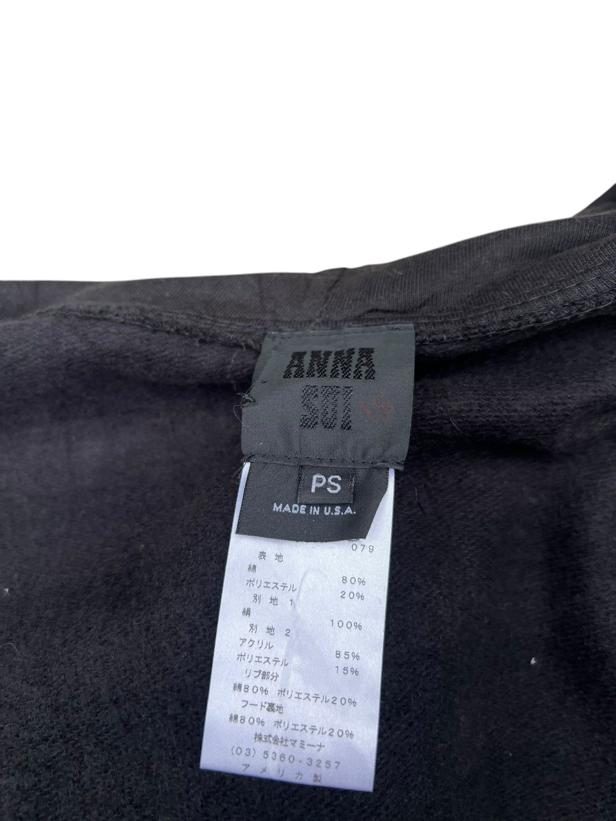 Vintage Vintage ANNA SUI Made in Usa Faux Fur Hoodie Sweater Size US S / EU 44-46 / 1 - 11 Thumbnail