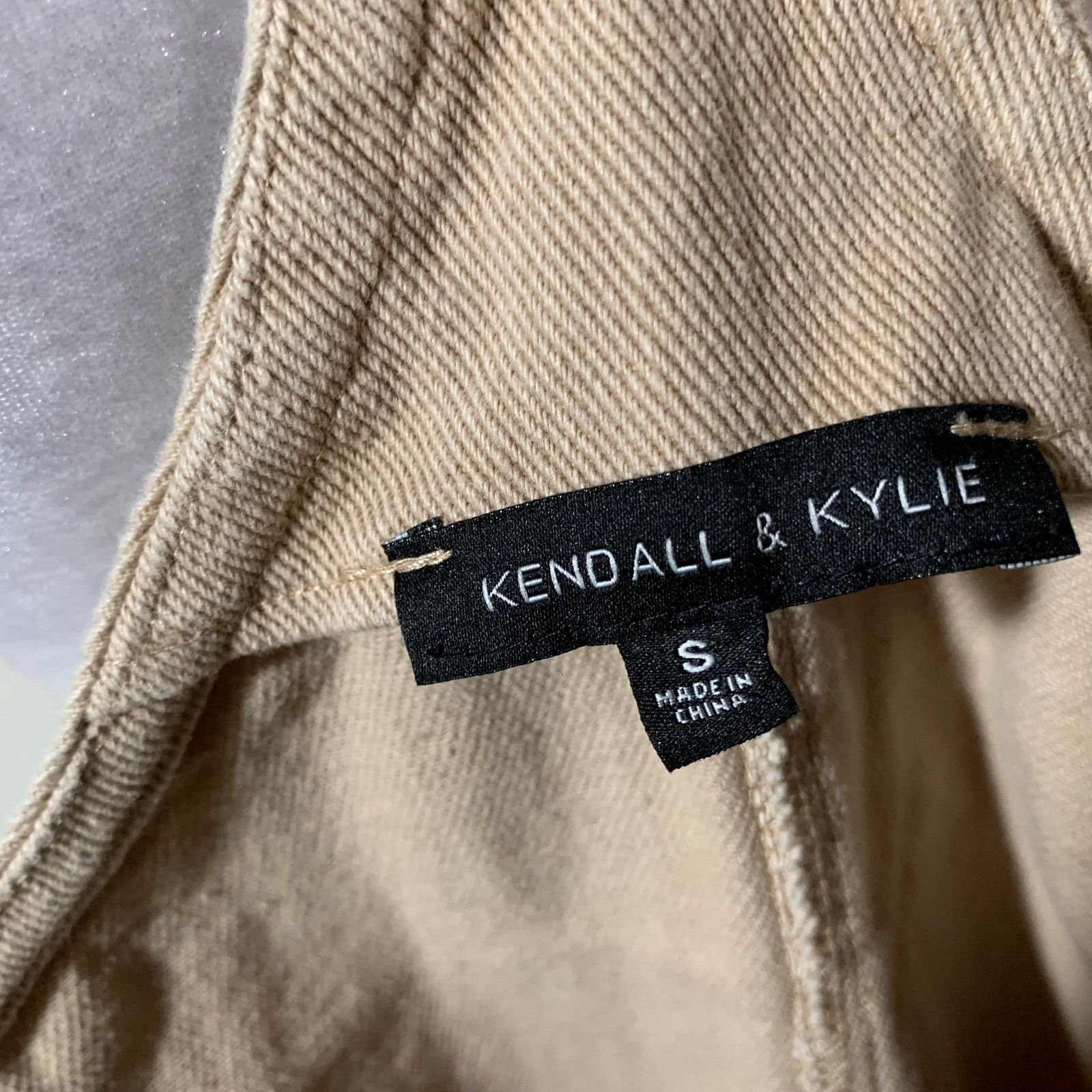 Kendall And Kylie Kendal & Kylie Overall Skirt Khaki Color Size S Size 27" / US 4 / IT 40 - 3 Thumbnail